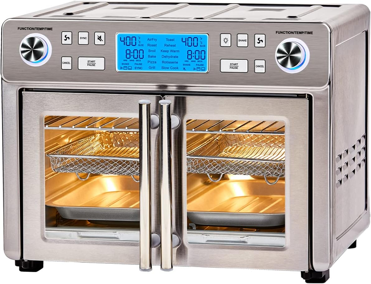 Dual Zone 360 Air Fryer Oven Combo 25 Qt