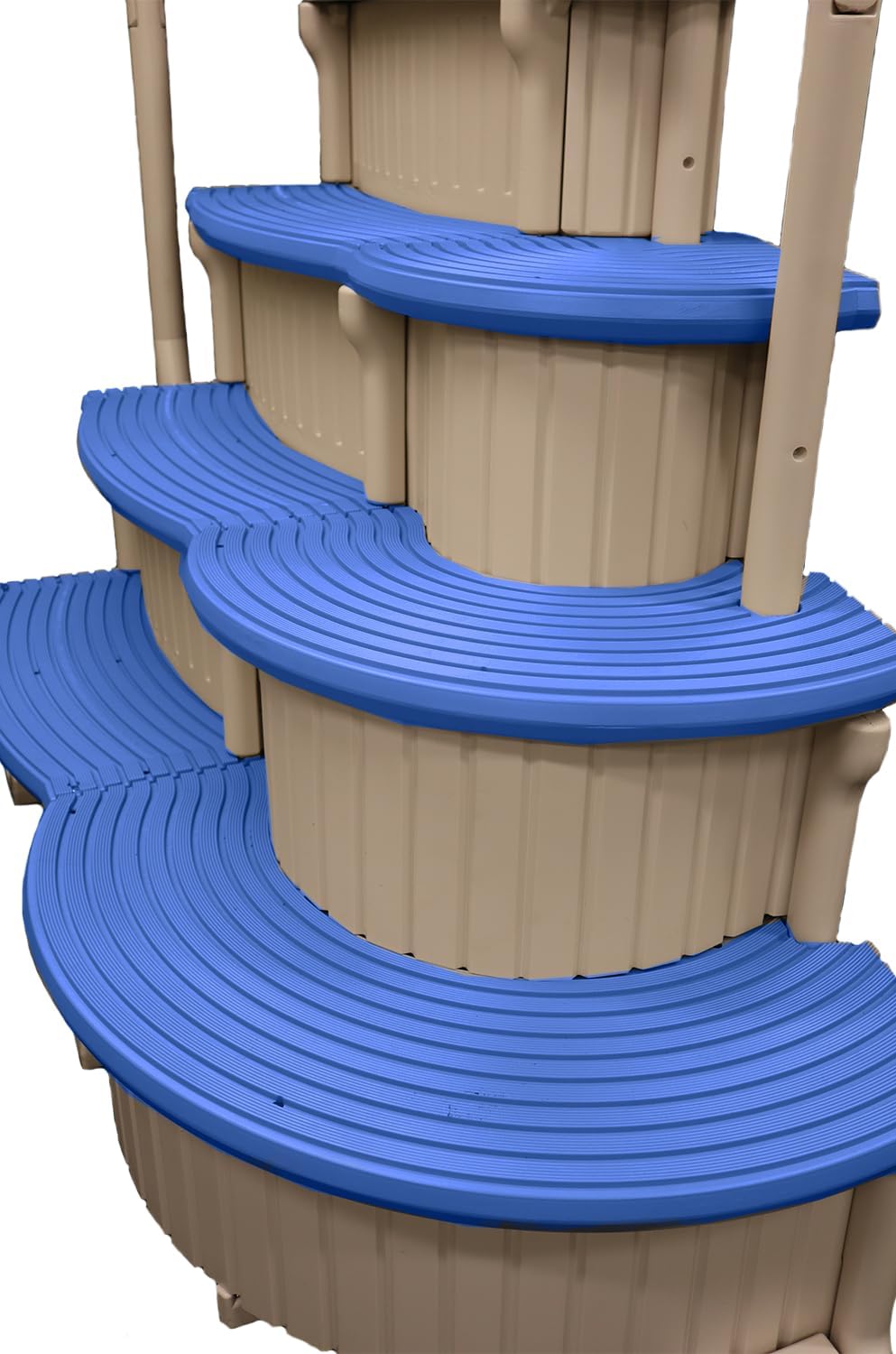 Confer Plastics Curve CCX-AG Pool Step with Grey Treads