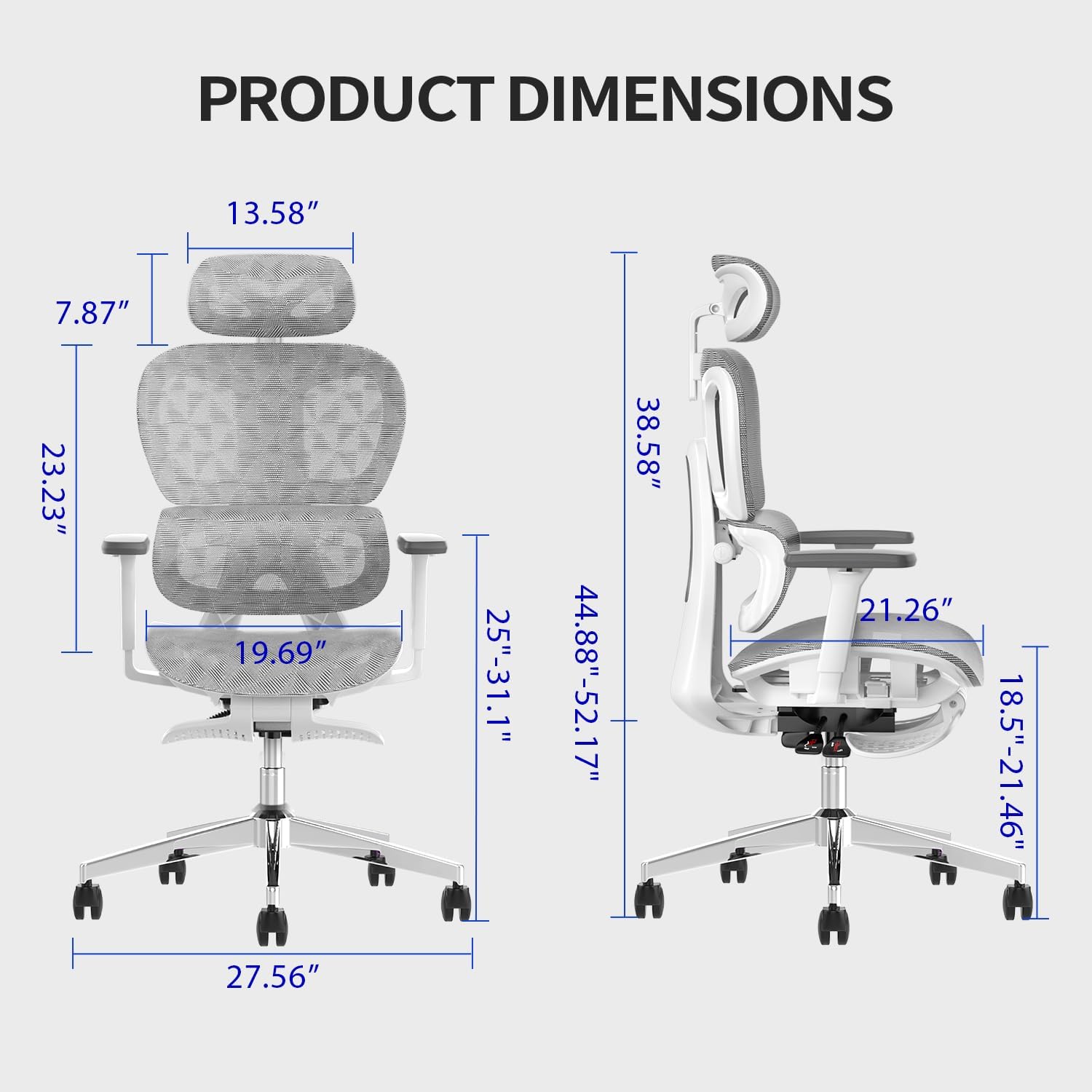 Ergonomic Mesh Office Chair with Adjustable Armrest