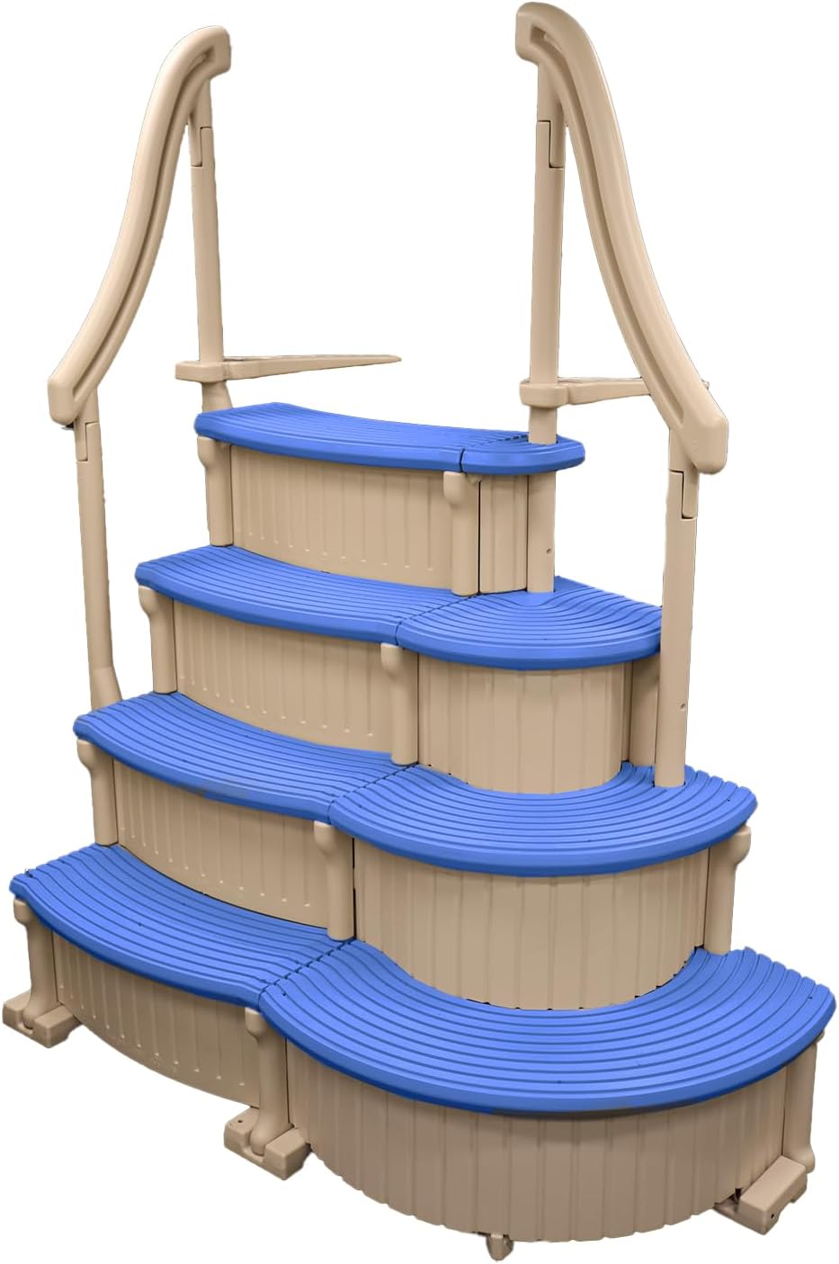 Confer Plastics Curve CCX-AG Pool Step with Grey Treads
