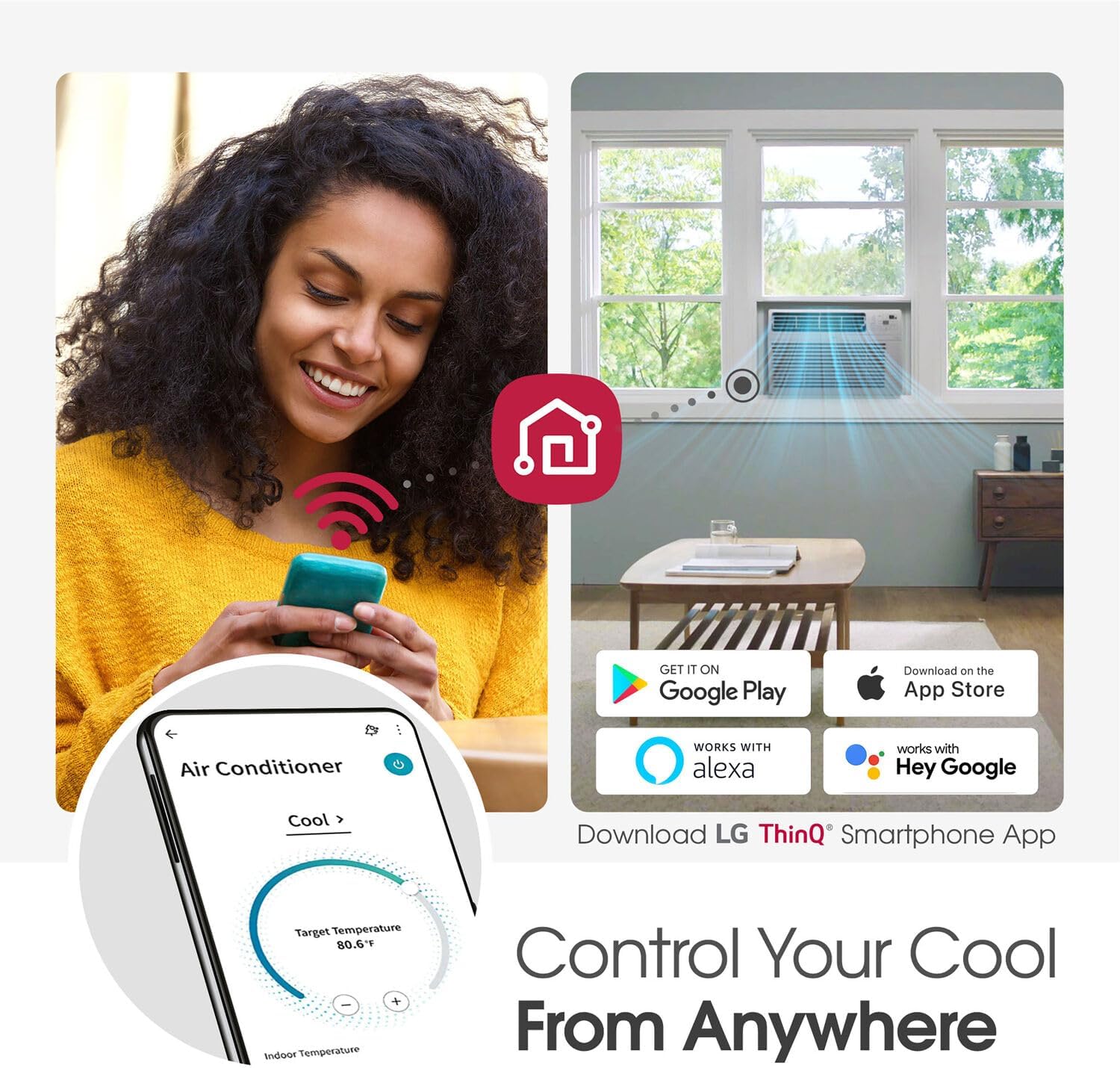 8,000 BTU Window Air Conditioner, Remote & Quiet