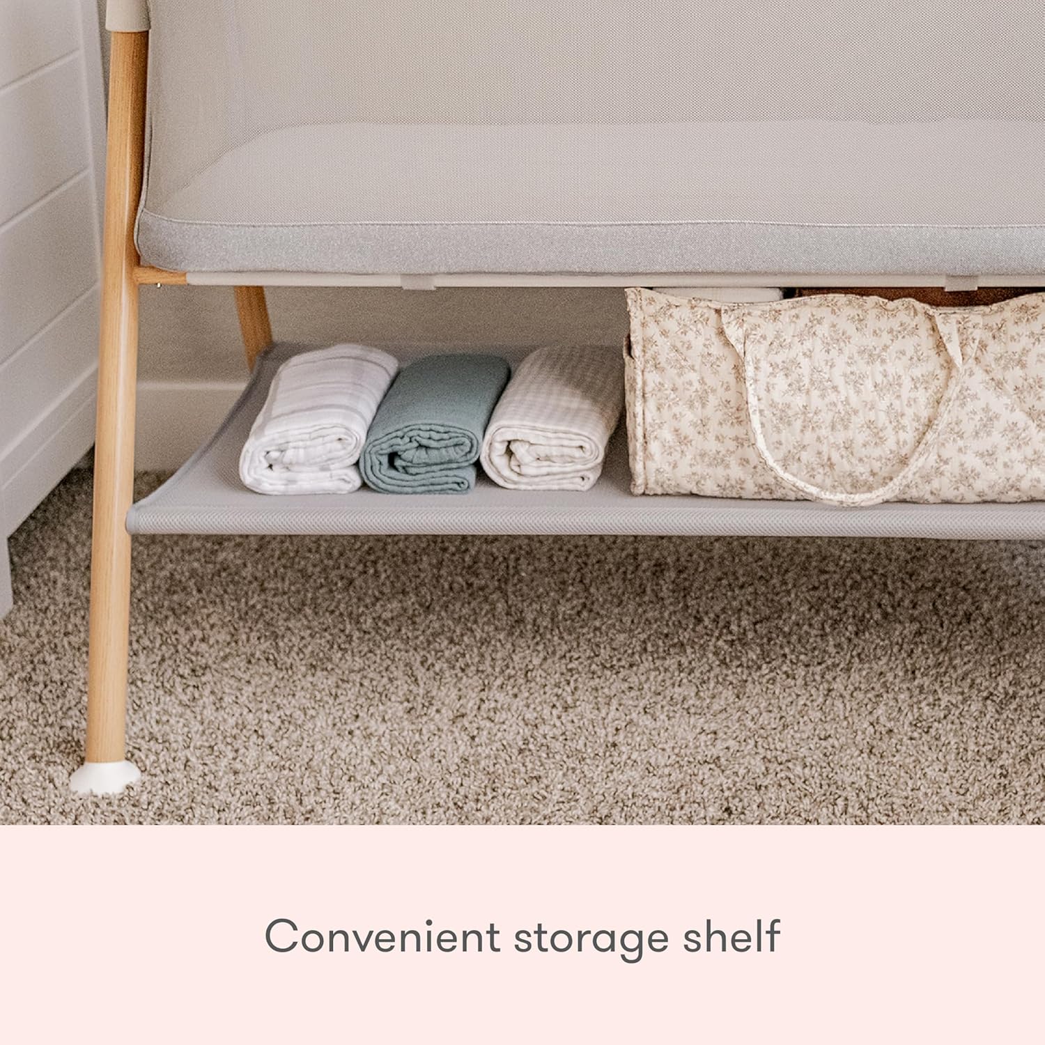 Bassinet & Bedside Sleeper with Washable Mattress