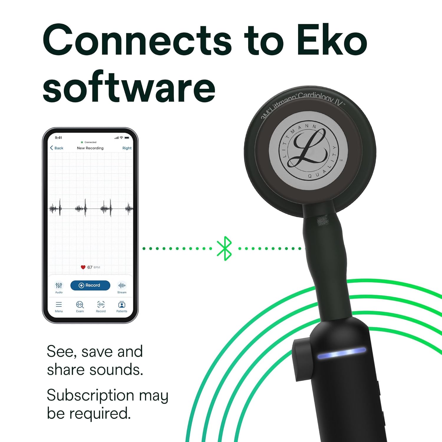 Core Digital Stethoscope – 40X Amplification & ANC