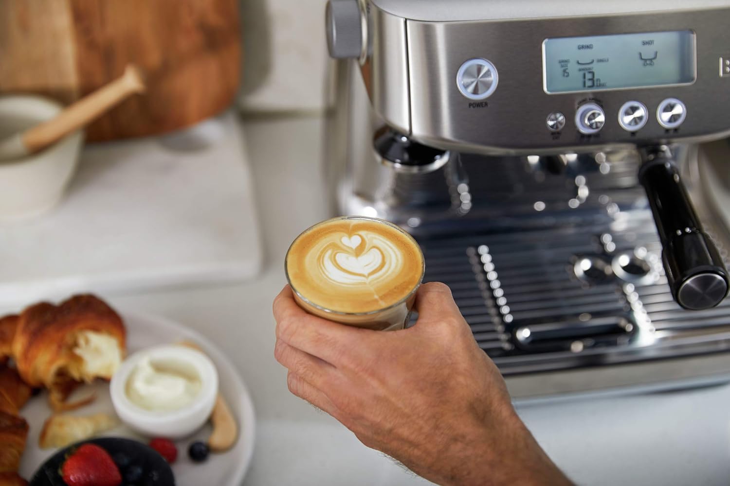 Barista Pro Espresso Machine BES878BSS – Steel