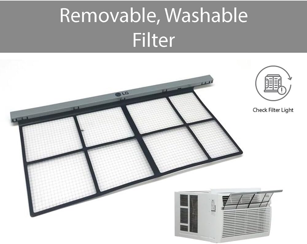 8,000 BTU Window Air Conditioner, Remote & Quiet