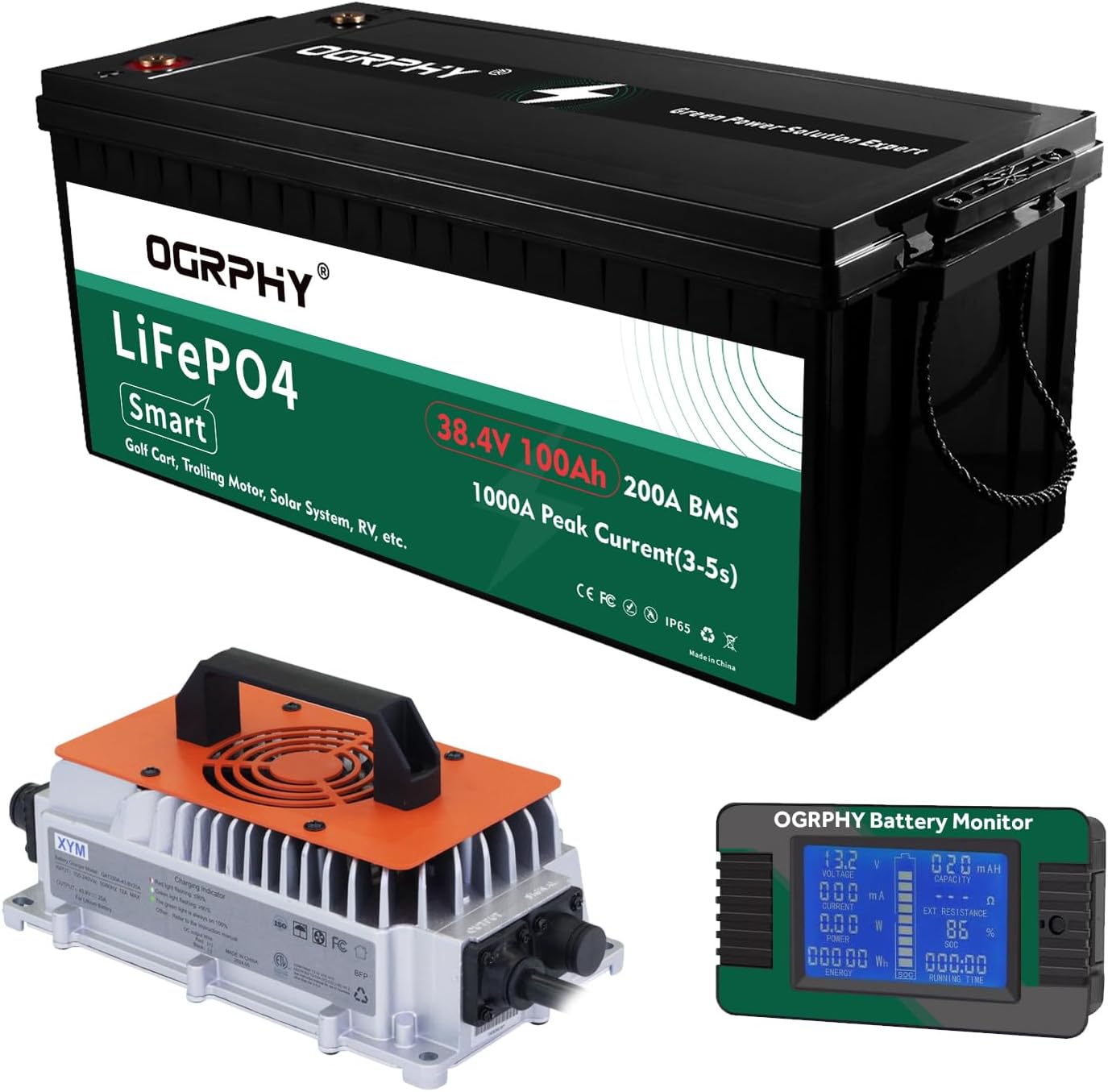 36V Lithium Golf Cart Battery 3.84Kwh with Charger