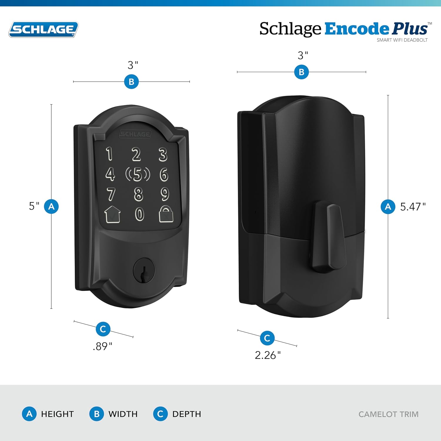 Encode Plus Smart Wi-Fi Lock – Keyless Entry Deadbolt