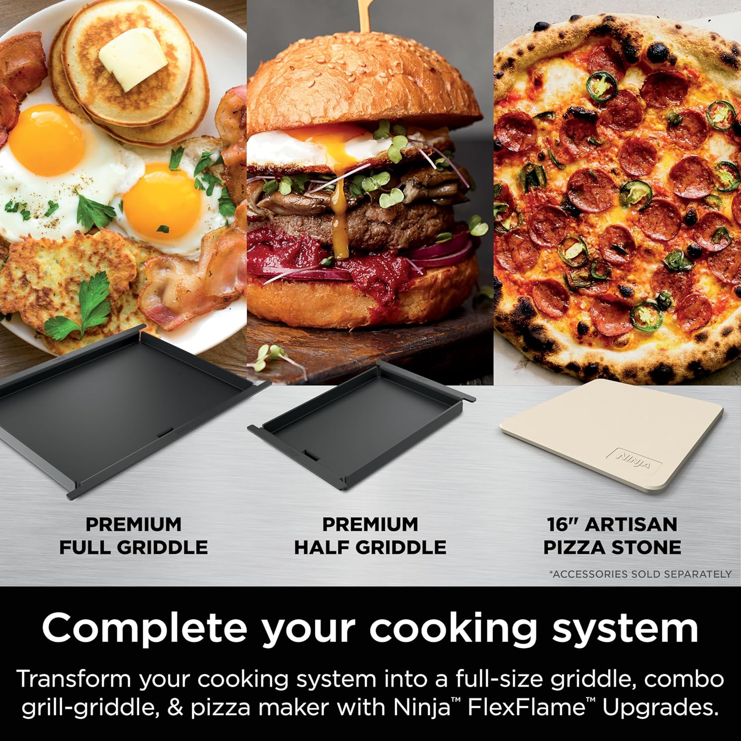 Flexflame 5-in-1 Electric & Propane Grill System