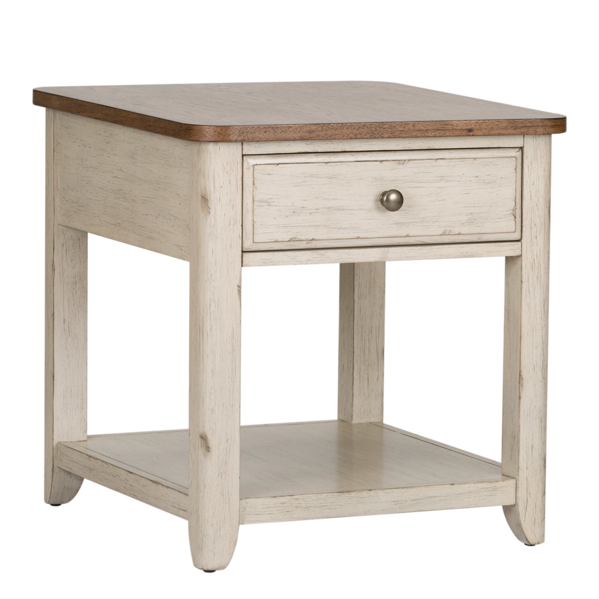 Farmhouse Reimagined 652-OT1020 End Table with Basket