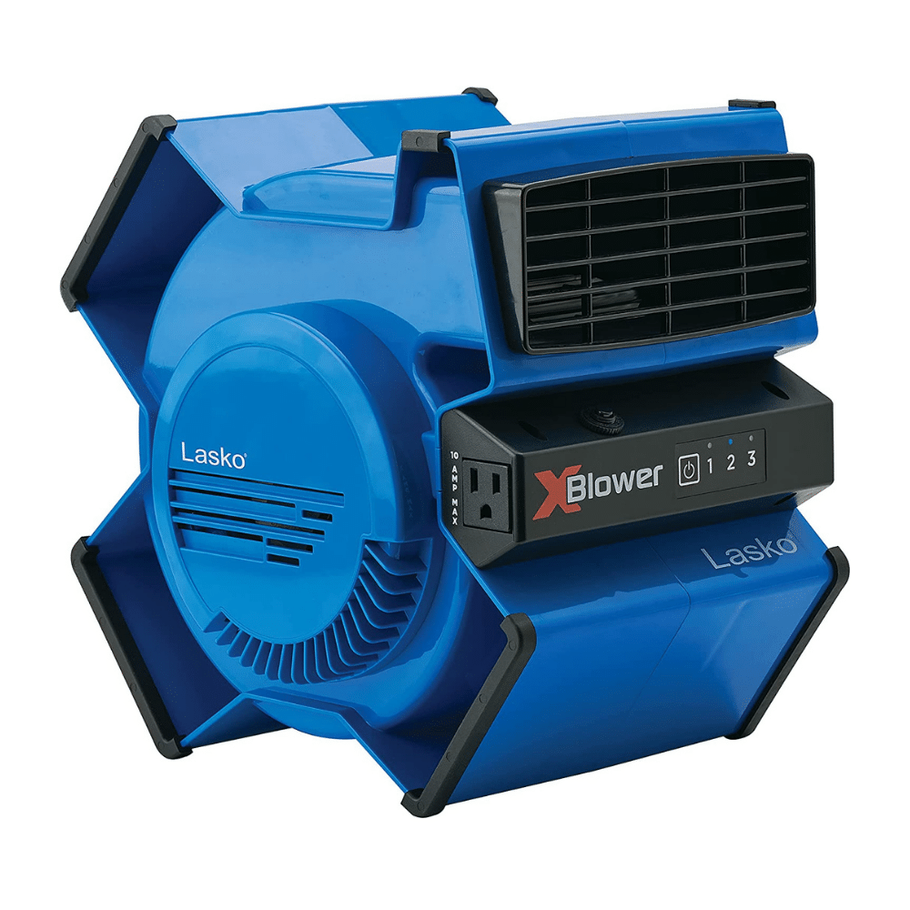 Lasko X12905 X-Blower Multi-Position Utility Blower Floor Fan, Blue