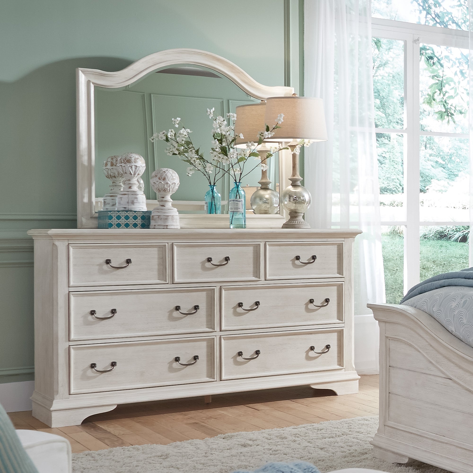 Bayside 249-BR-DM Dresser & Mirror
