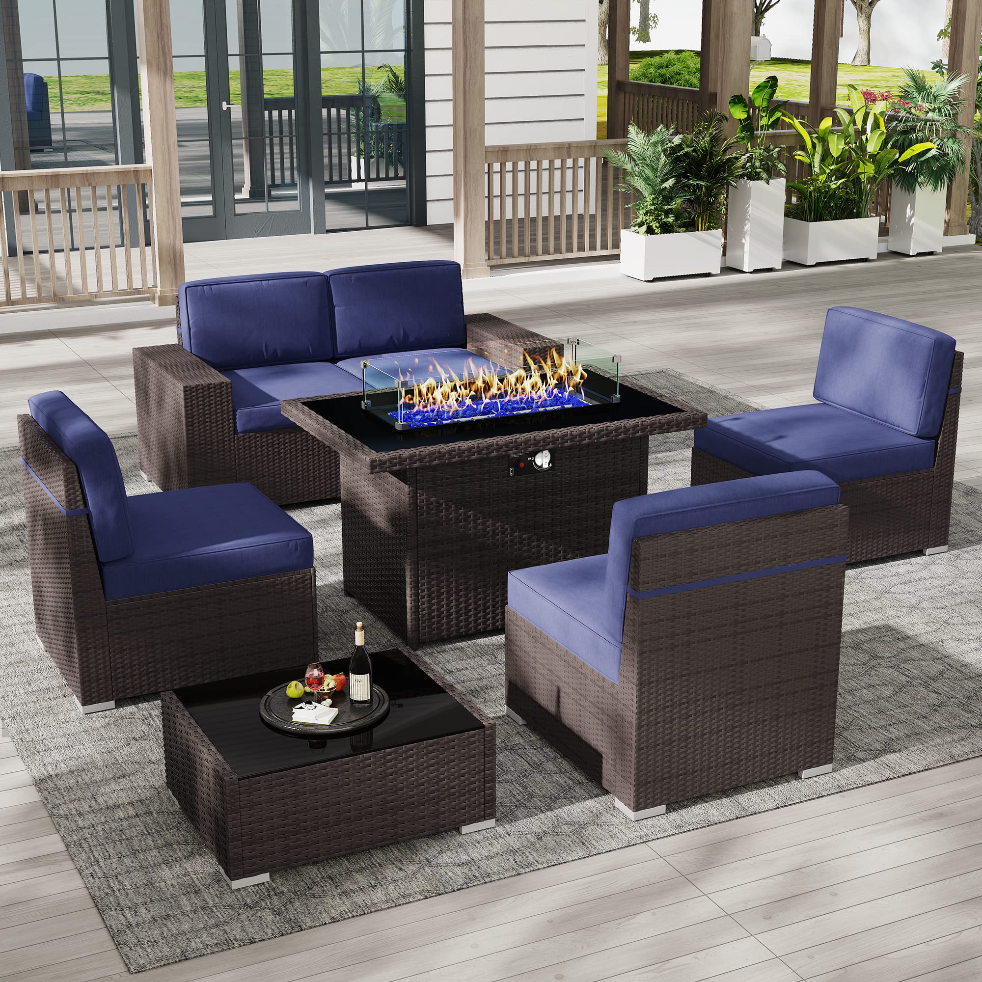LayinSun Outdoor Furniture Sectional Conversation