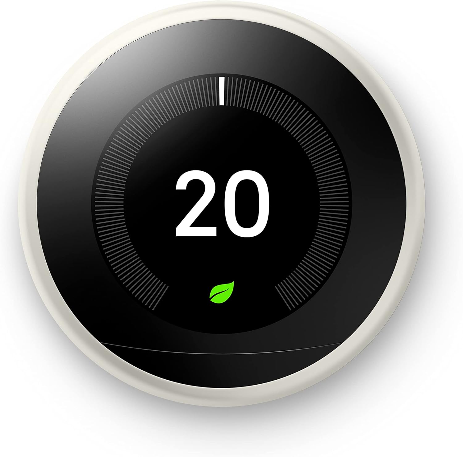 Learning Thermostat – Programmable Smart Thermostat for Home – 3rd Generation- Works with Alexa – White
