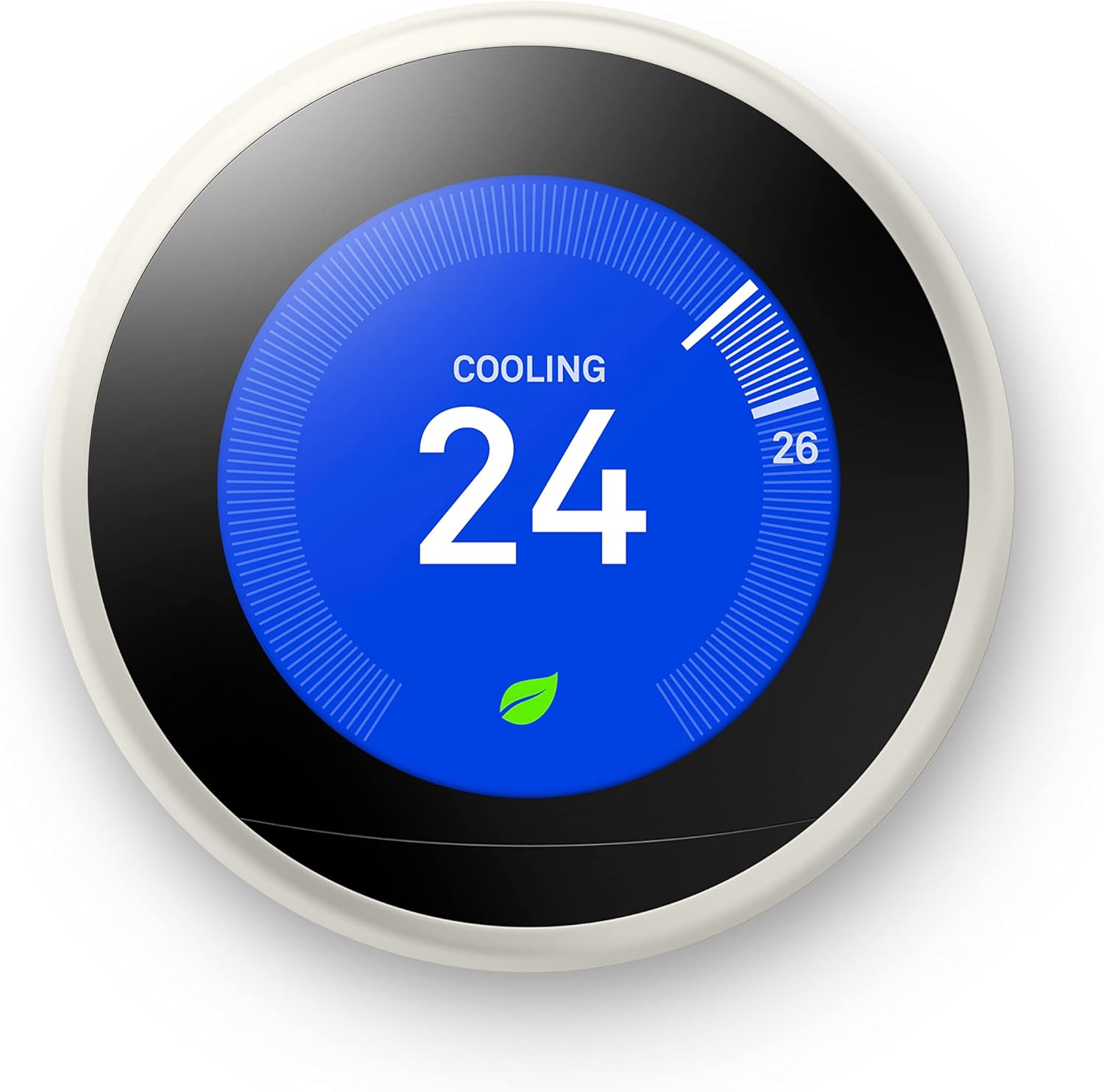 Learning Thermostat – Programmable Smart Thermostat for Home – 3rd Generation- Works with Alexa – White