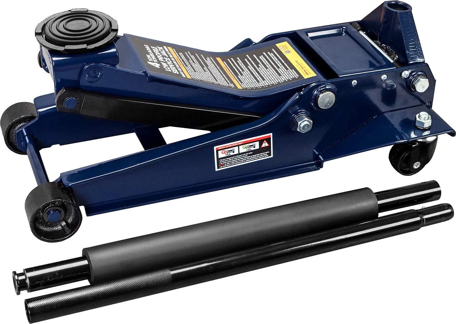 4 Ton Heavy Duty Low Profile Hydraulic Floor Jack Speedy Lift Garage Car Jack, Blue, W847U