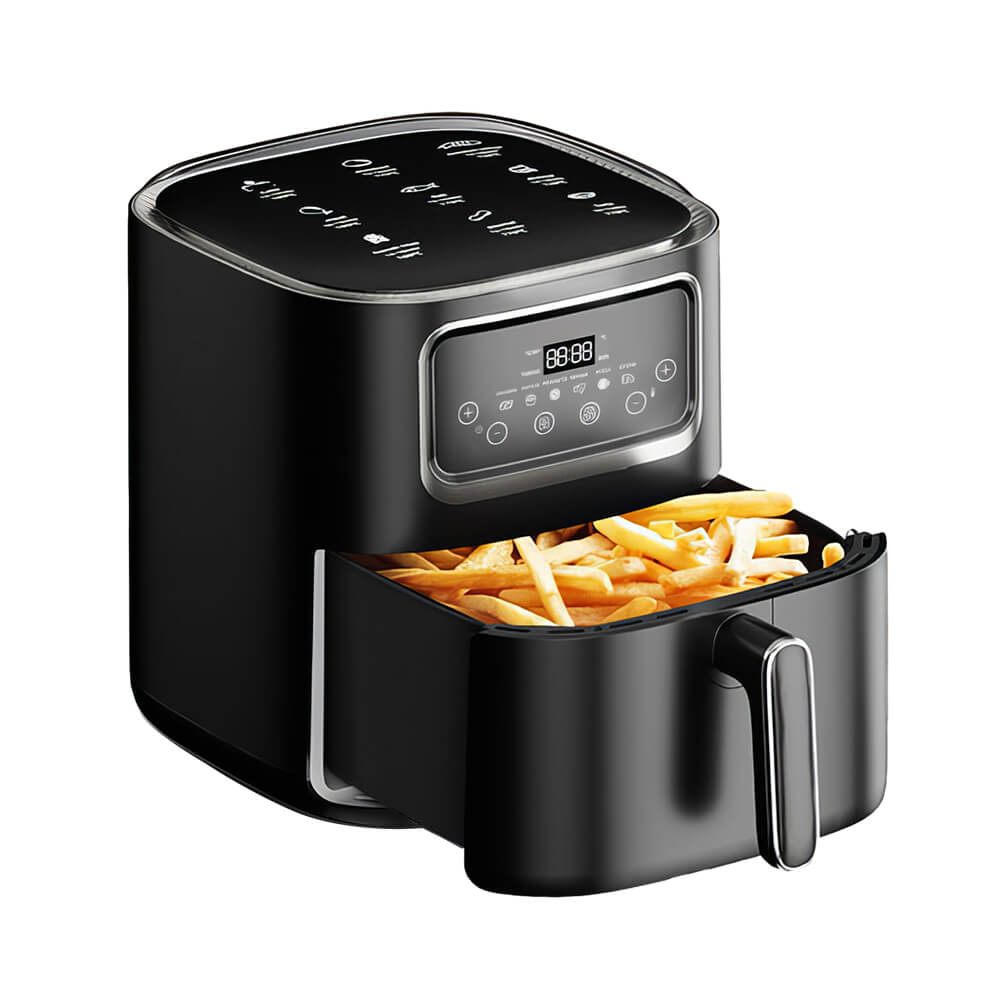 11 Qt Oil-Free Air Fryer 1400 W Visual Cooking Window Touch Control