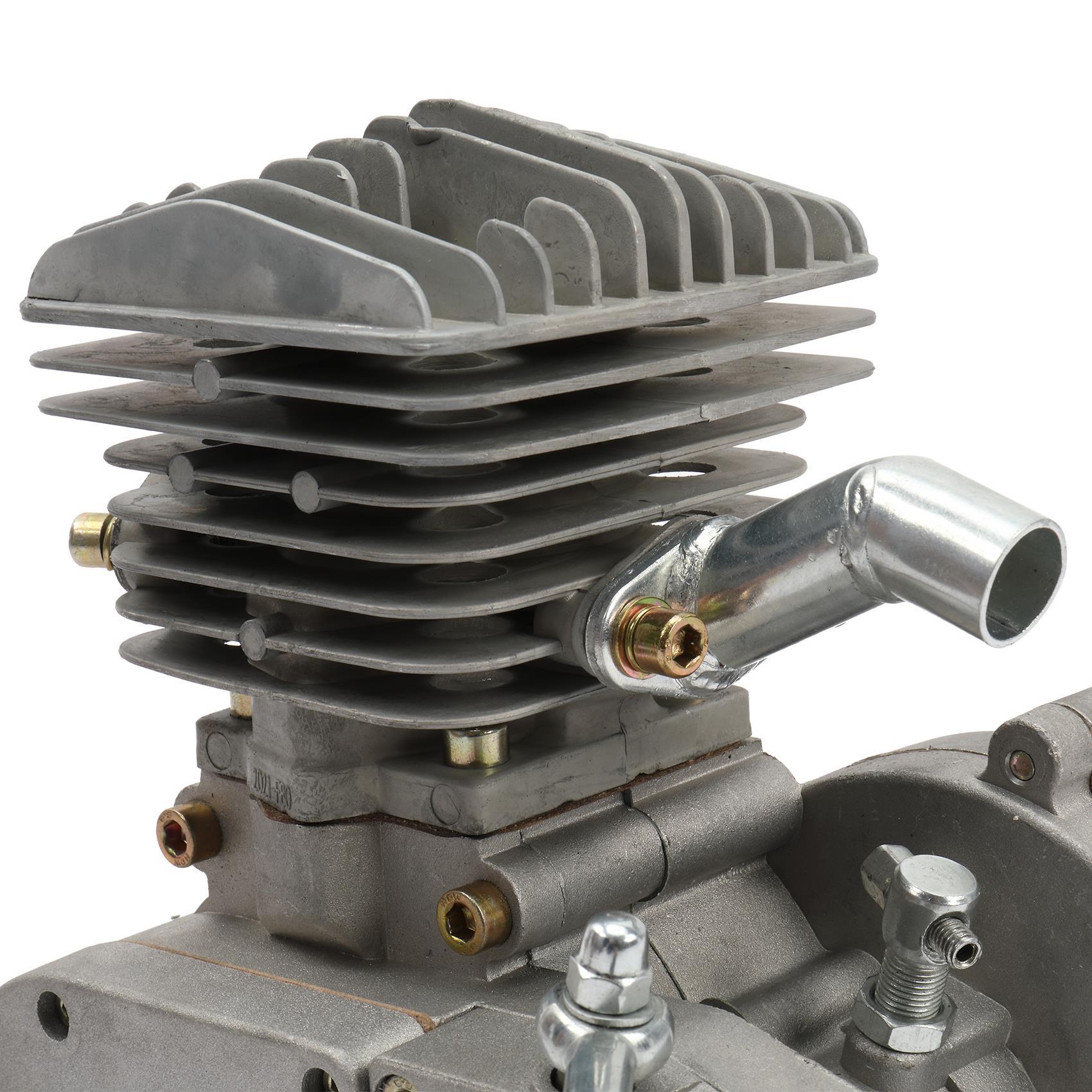 80cc 2-Stroke Engine Bike Motor Kit for 26′′ Bicycles, Silver White