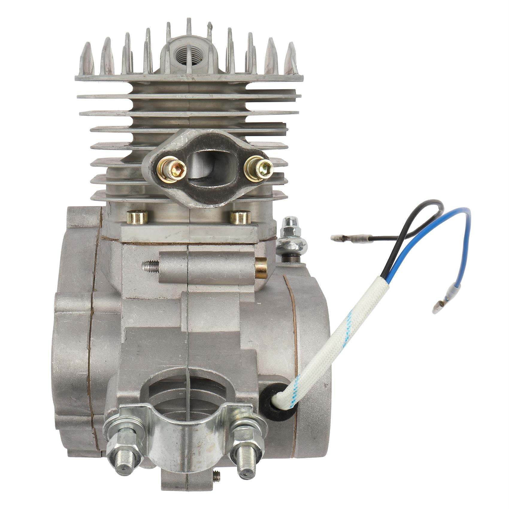 80cc 2-Stroke Engine Bike Motor Kit for 26′′ Bicycles, Silver White