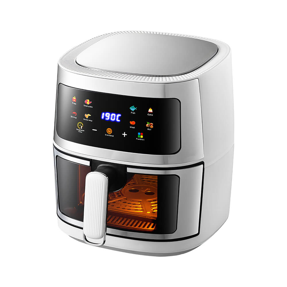 5QT Visual Air Fryer Stainless Steel Smart Touch Screen