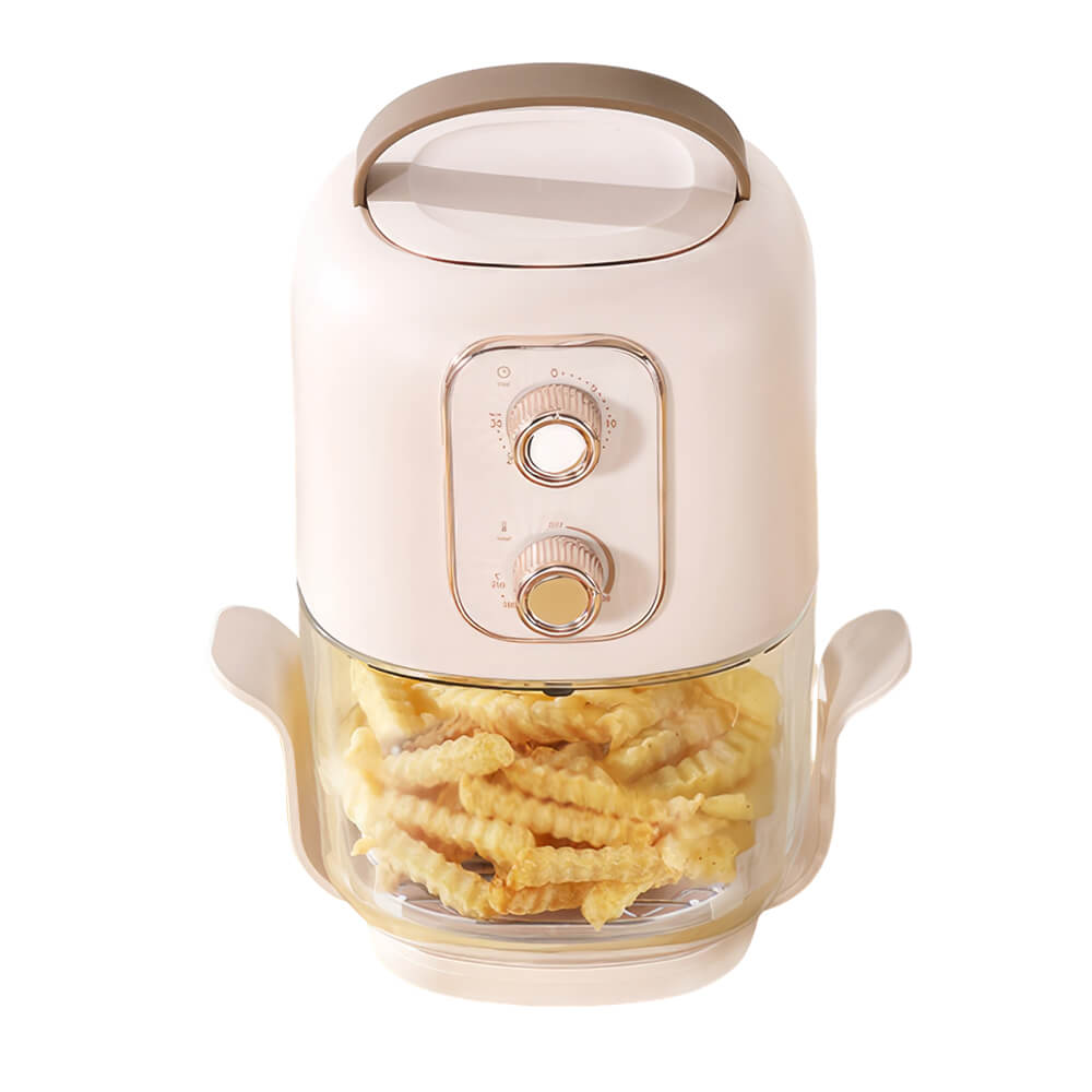 360° Visible Glass Oil-free Air Fryer Baked Potatoes 2.5-Qt