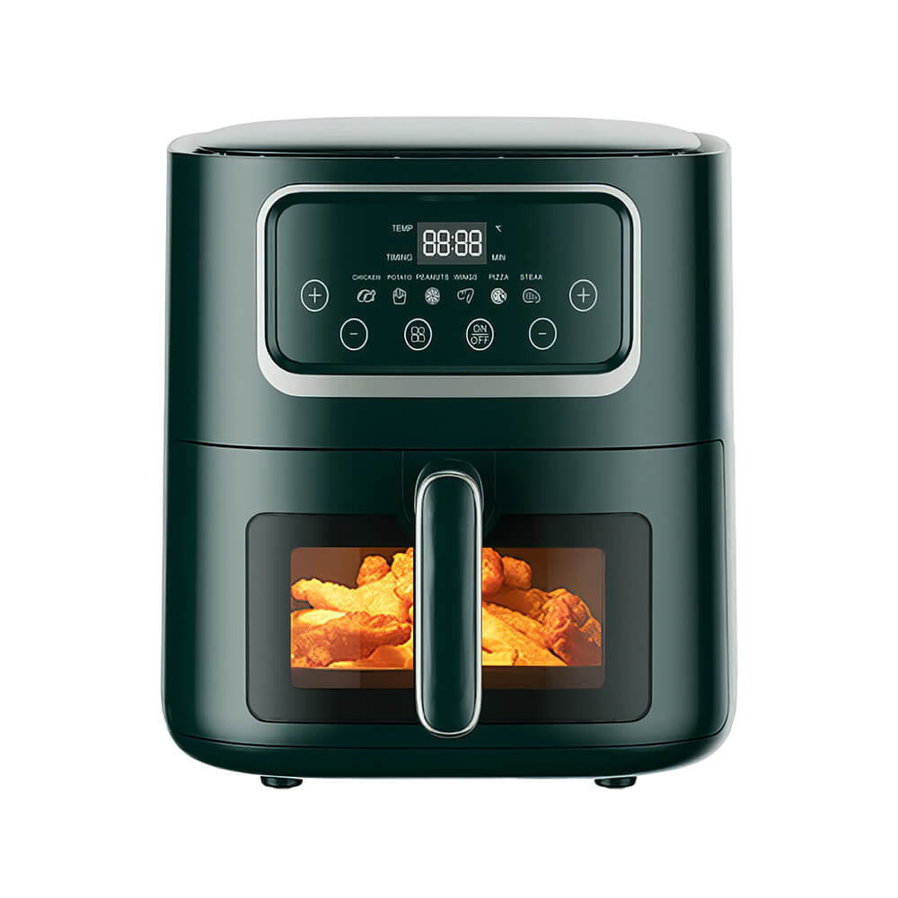 11 Qt Oil-Free Air Fryer 1400 W Visual Cooking Window Touch Control