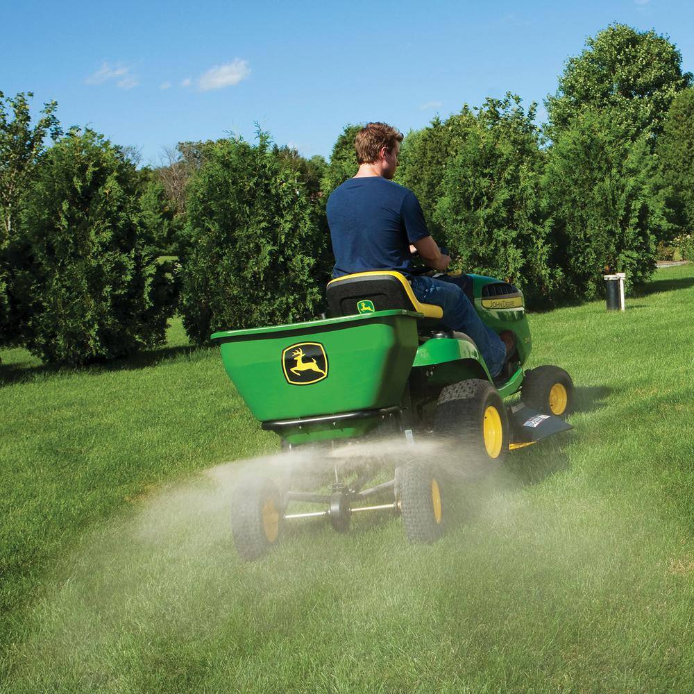 2025 175 lb Tow-Behind Broadcast Spreader, Rustproof Poly Hopper, Universal Fit