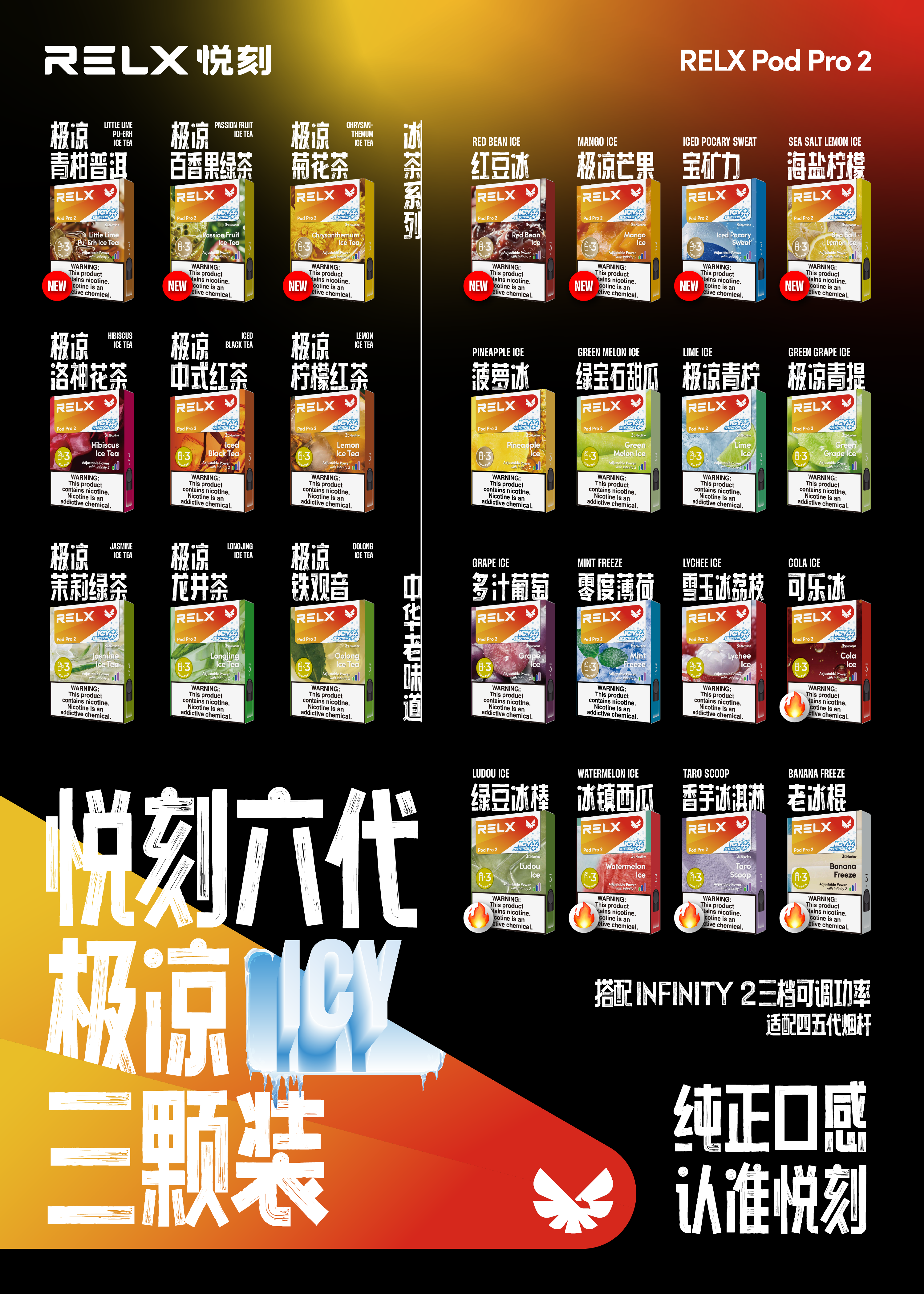 美版RELX悅刻系列RELX Infinity煙桿/煙彈果味POD  DDP完稅商品【墨西哥/巴西/中國大陸】口岸發貨急速到貨【包郵包稅】 - 華人蒸汽