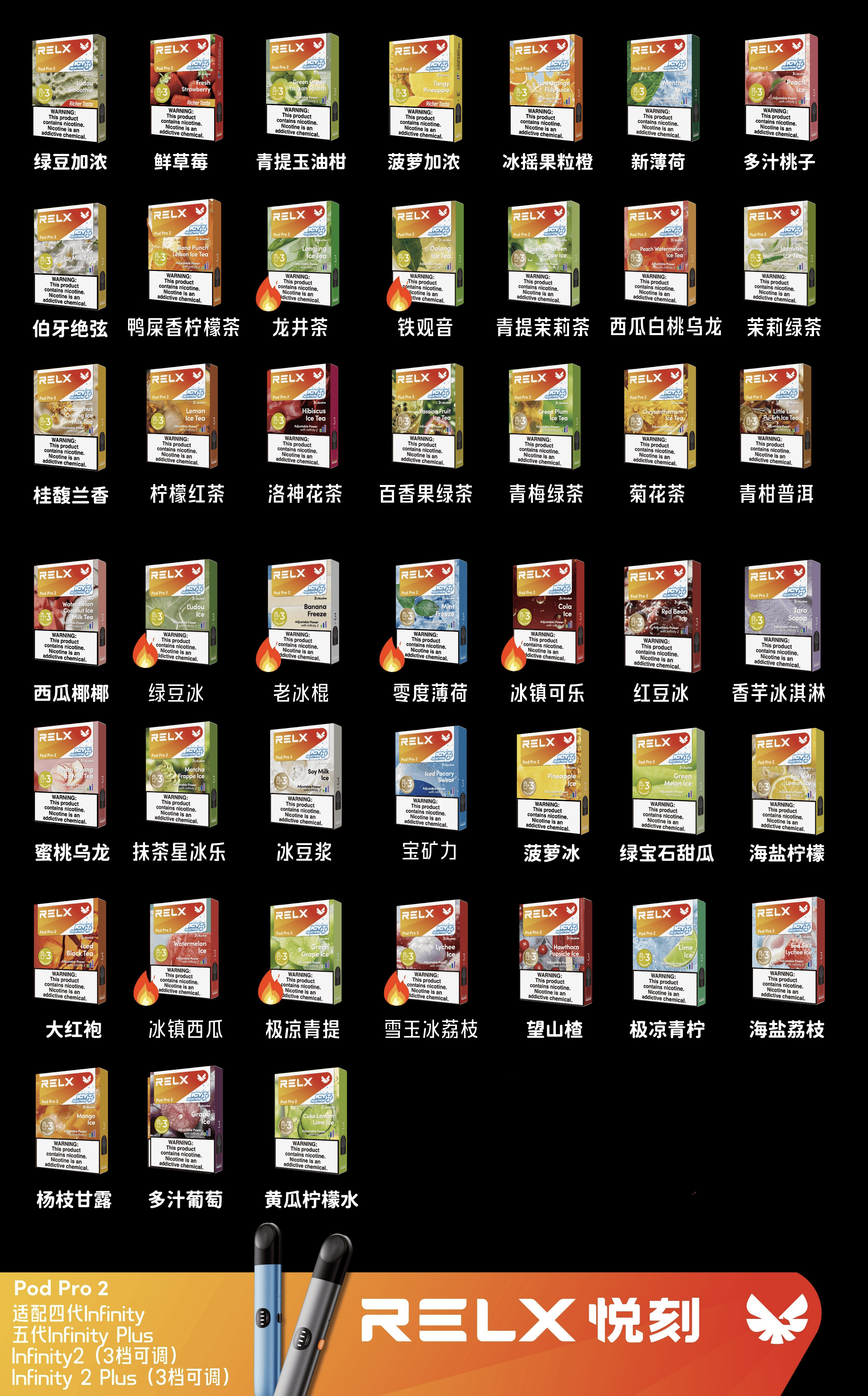 美版RELX悅刻系列RELX Infinity煙桿/煙彈果味POD  DDP完稅商品【墨西哥/巴西/中國大陸】口岸發貨急速到貨【包郵包稅】 - 華人蒸汽