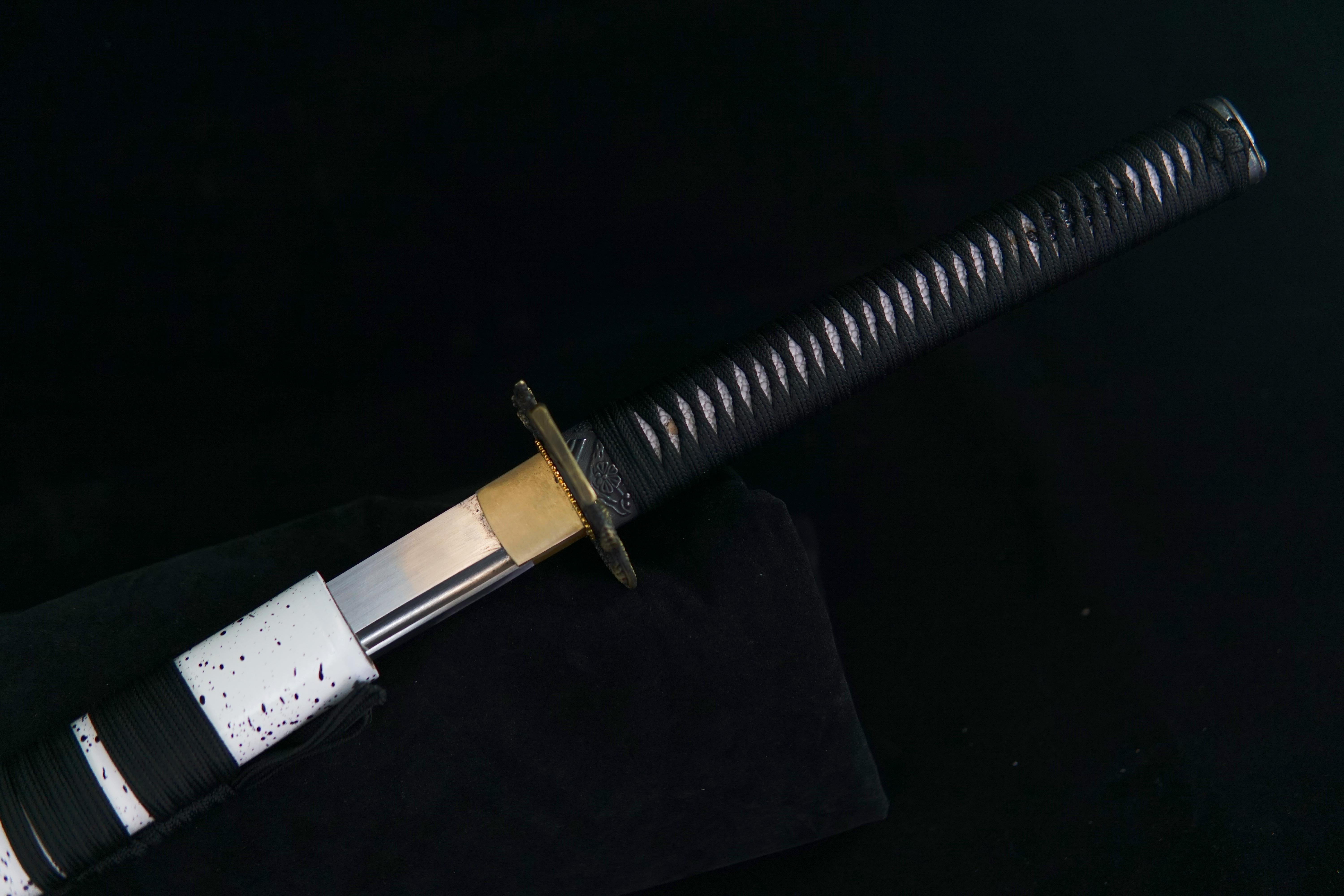 TK08-Dragon Roar （龙啸天）Katana | T10 Steel - Clay tempered - Dragon Tsuba - Hand forged sharpened | Wooden Lacquer Sheath | Copper Accessories | Full-tang | Battle-ready | Razor sharp | High performance - Spartan Blades Club - 陳氏劍莊1892