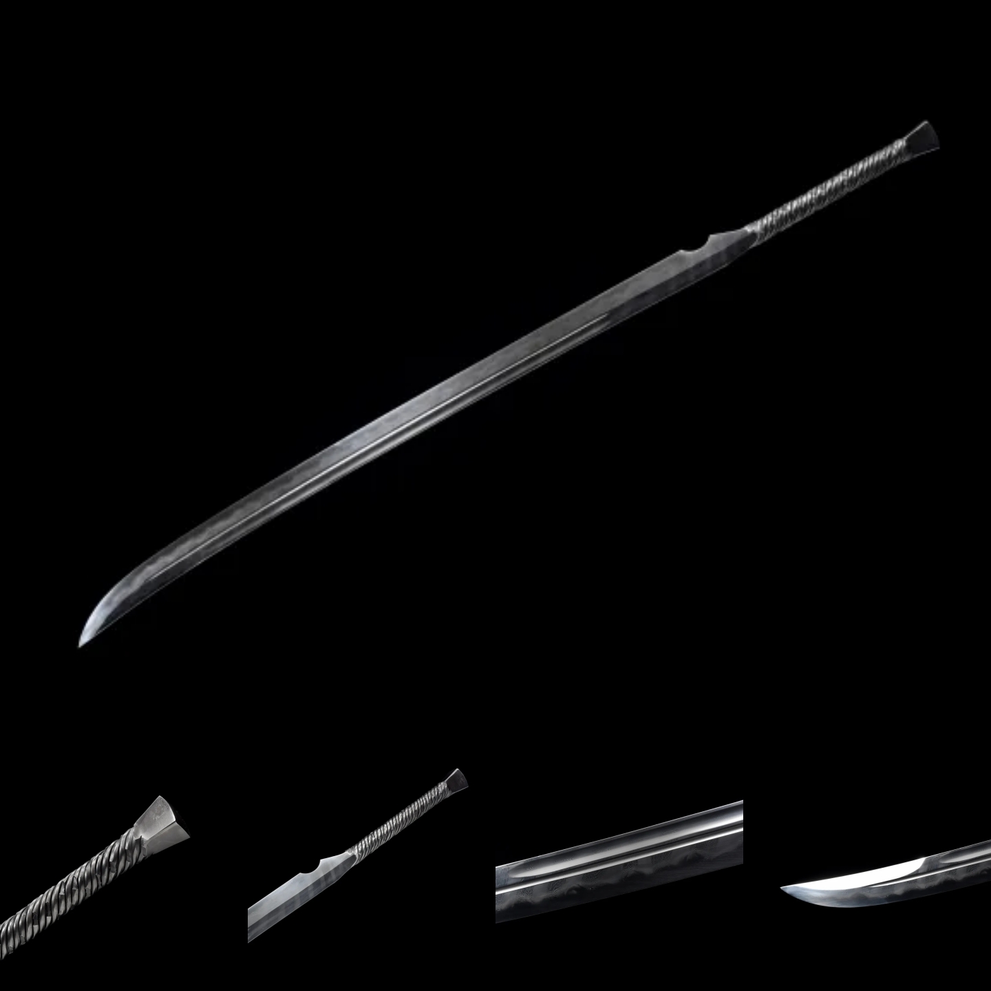 COMMANDER | One-Piece Sword | Damascus Steel | Clay tempered | Handcrafted - Spartan Blades Club - 陳氏劍莊1892