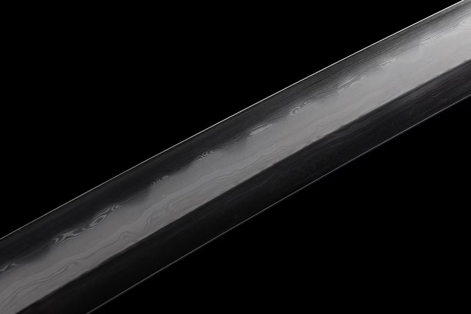 Katana | Ray-skin | Damascus Clay tempered | Gilded Glided silver | Battle-ready | Razor sharp | Full-tang - Spartan Blades Club - 陳氏劍莊1892
