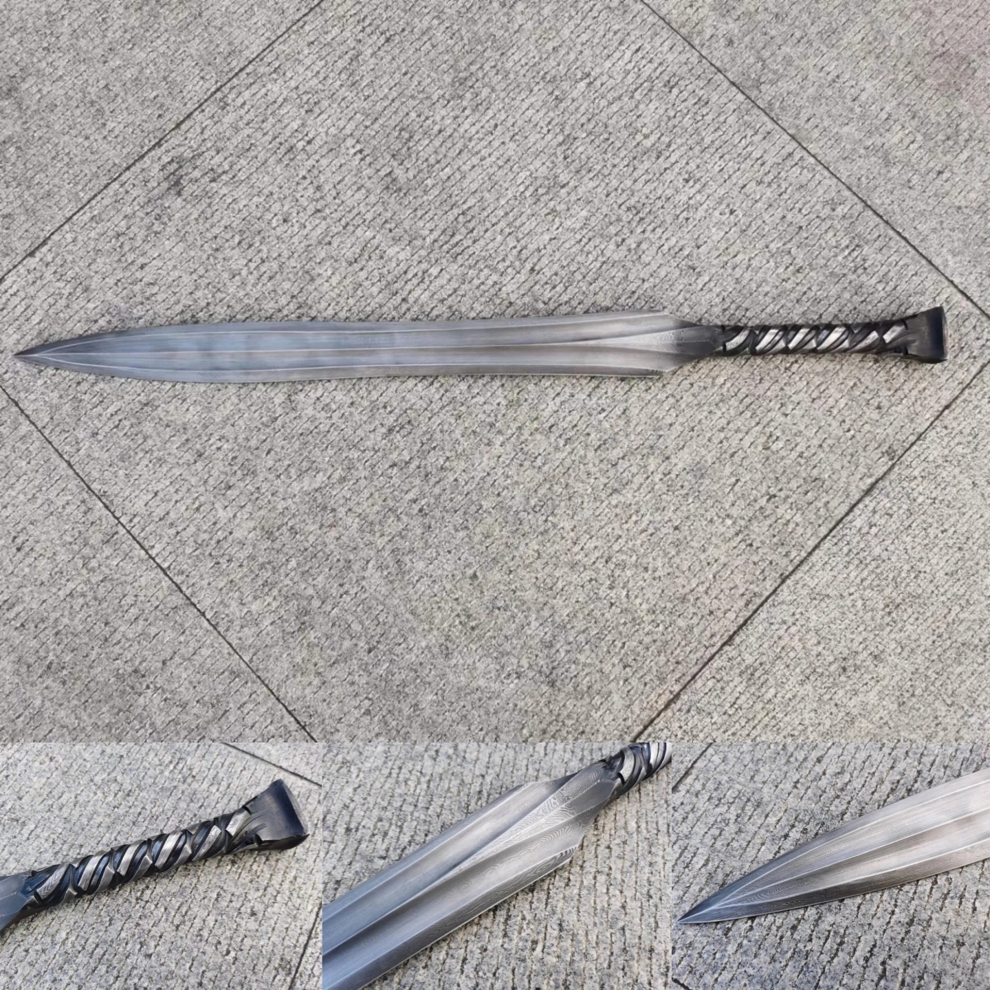 Monarch Blade | One-Piece Sword | Damascus Steel | Handcrafted | Battle Ready - Spartan Blades Club - 陳氏劍莊1892