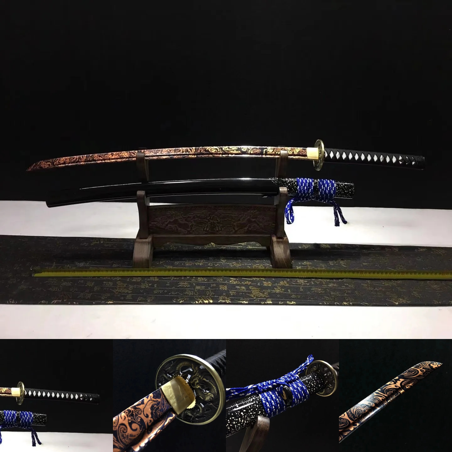 Katana | High Carbon steel |  Hand forged | Zinc Alloy Accessories | Lacquer Sheath | High performance | Battle-ready | Full-tang - Spartan Blades Club - 陳氏劍莊1892