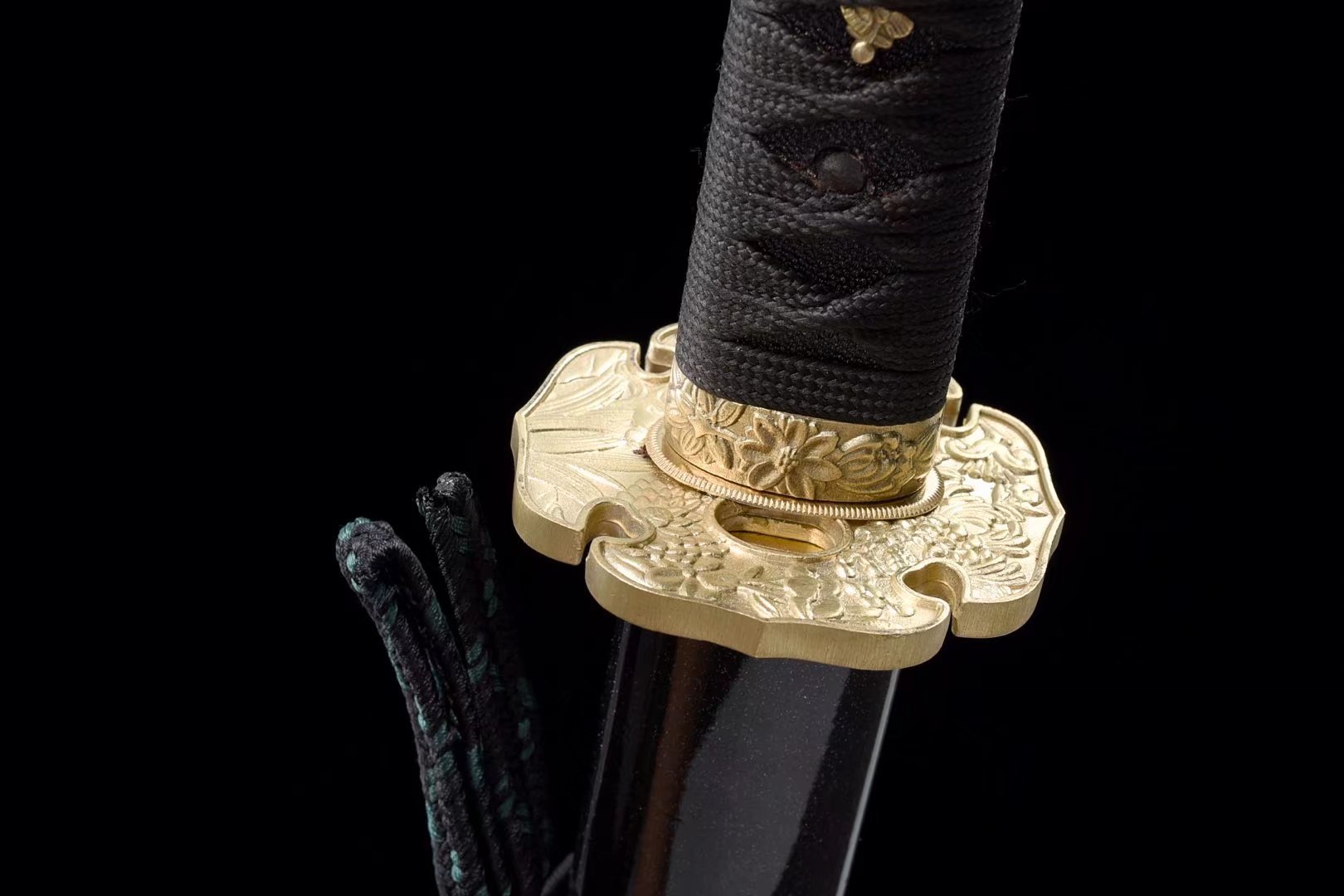 Katana | High manganese steel | Hand forged | Copper Accessories | Wooden Lacquer Sheath | Ray-skin Handle | High performance | Battle-ready |  Full-tang - Spartan Blades Club - 陳氏劍莊1892