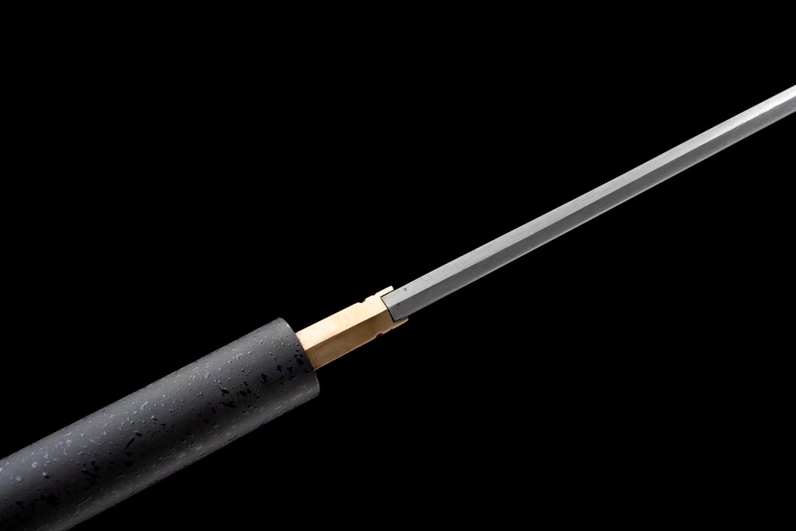 Shirasaya| Damascus | Copper Accessories | Wooden Sheath | Hand forged sharpened | High performance | Razor sharp | Battle-ready | Full-tang - Spartan Blades Club - 陳氏劍莊1892