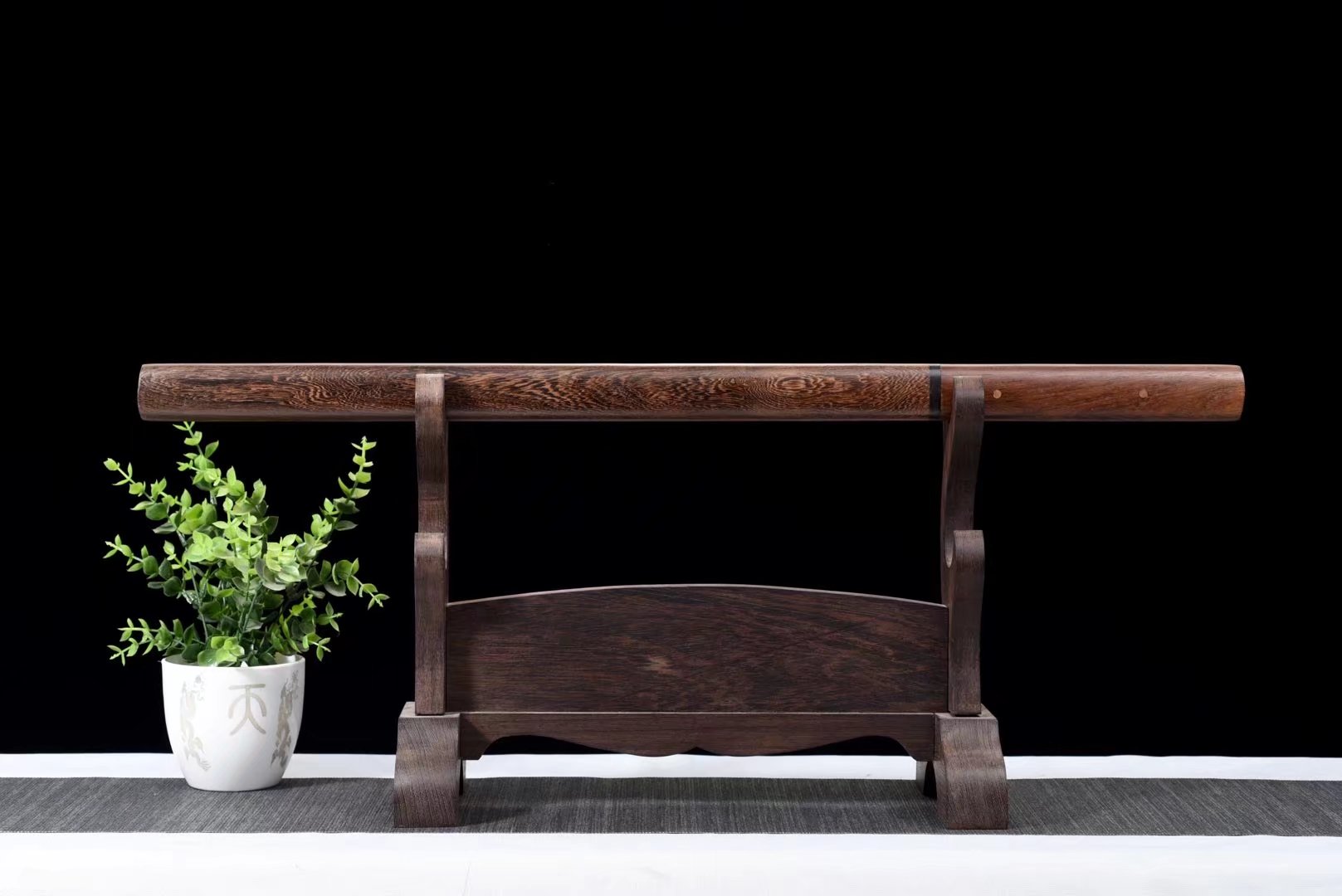 Shirasaya Chokuto| Ebony Sheath | High manganese steel Hand forged | Hand sharpened | Razor sharp | Battle-ready | Full-tang - Spartan Blades Club - 陳氏劍莊1892