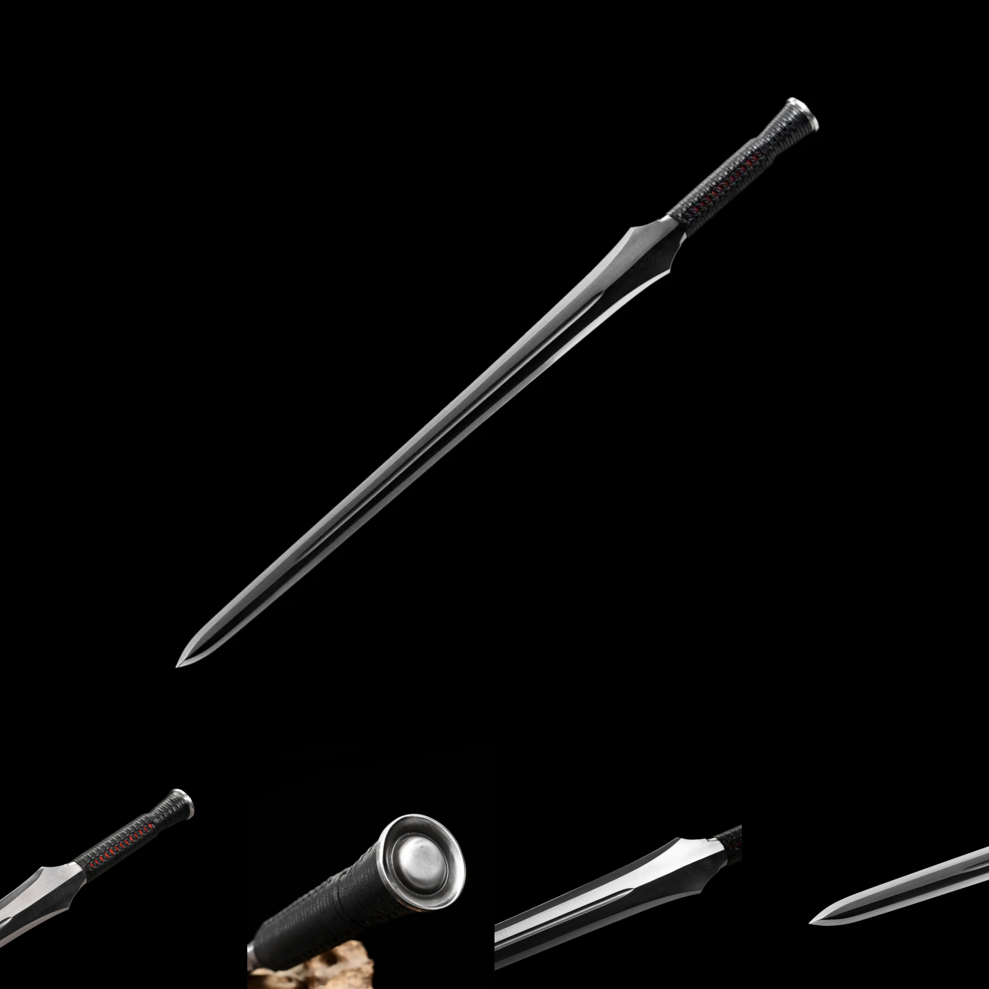 WARRIOR FURY | Damascus One-piece Sword | Ancient Forge Technique | Handcrafted - Spartan Blades Club - 陳氏劍莊1892