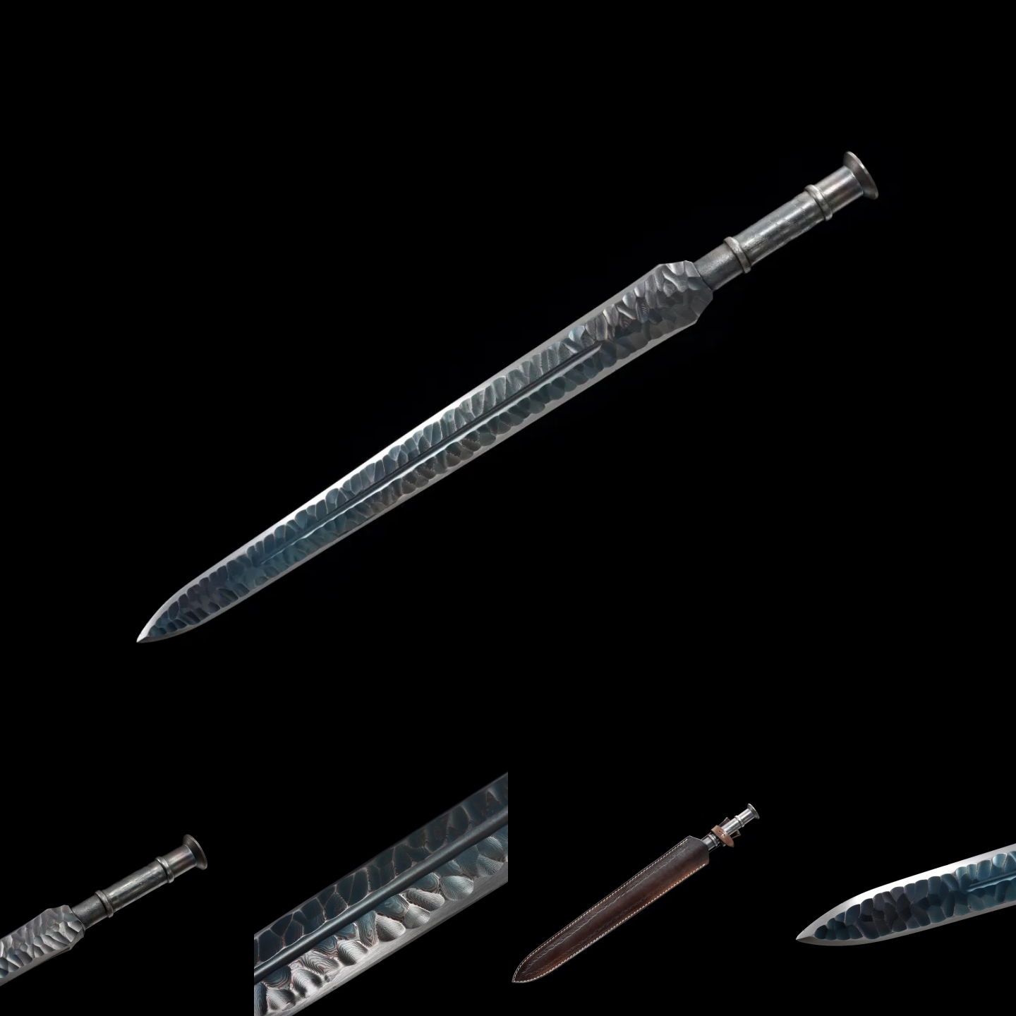 TITAN ROAR 4 | One-Piece Sword | Damascus Steel | Handcrafted | Double-edges - Spartan Blades Club - 陳氏劍莊1892