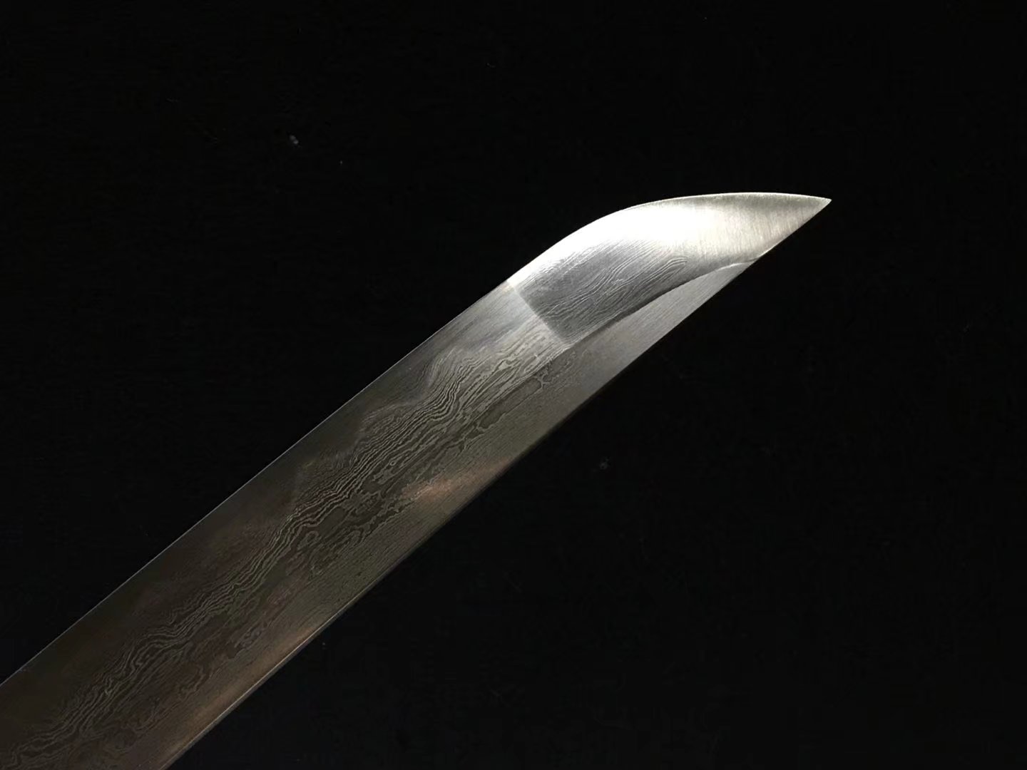 Katana |  Damascus Clay tempered | Zinc Alloy Accessories |  Real hamon | Lacquer Sheath | Battle-ready | Razor sharp | Full-tang | High performance - Spartan Blades Club - 陳氏劍莊1892
