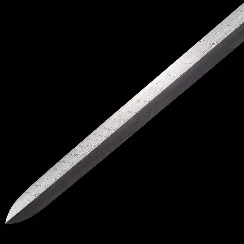 DRAGON ROAR CANE SWORD Damascus Steel Sheath Lock Handcrafted Battle-Ready - Spartan Blades Club - 陳氏劍莊1892