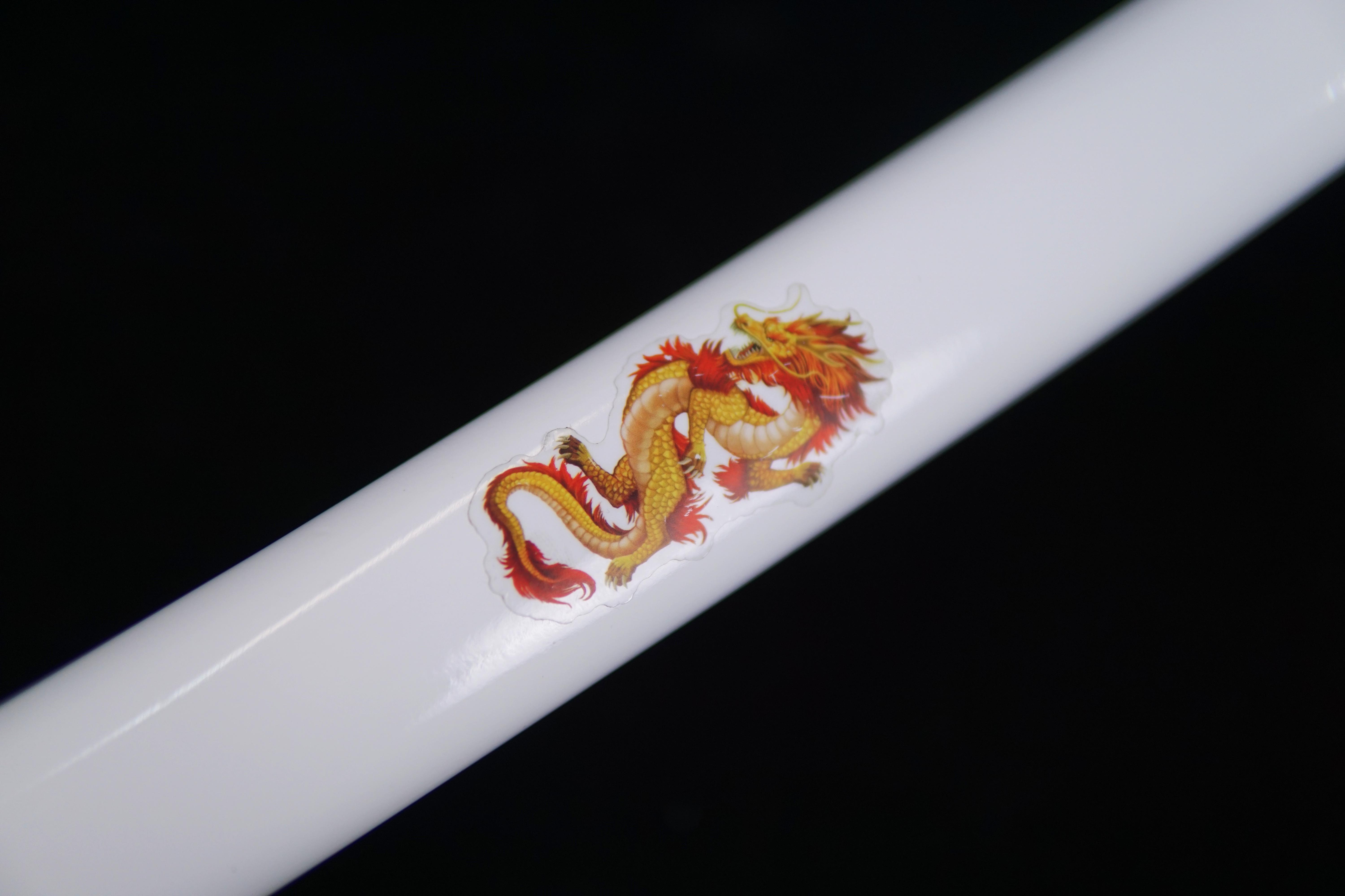 TK07 White Crane's Wing - Handcrafted Damascus Steel Samurai Sword with Copper Fittings Katana - Spartan Blades Club - 陳氏劍莊1892