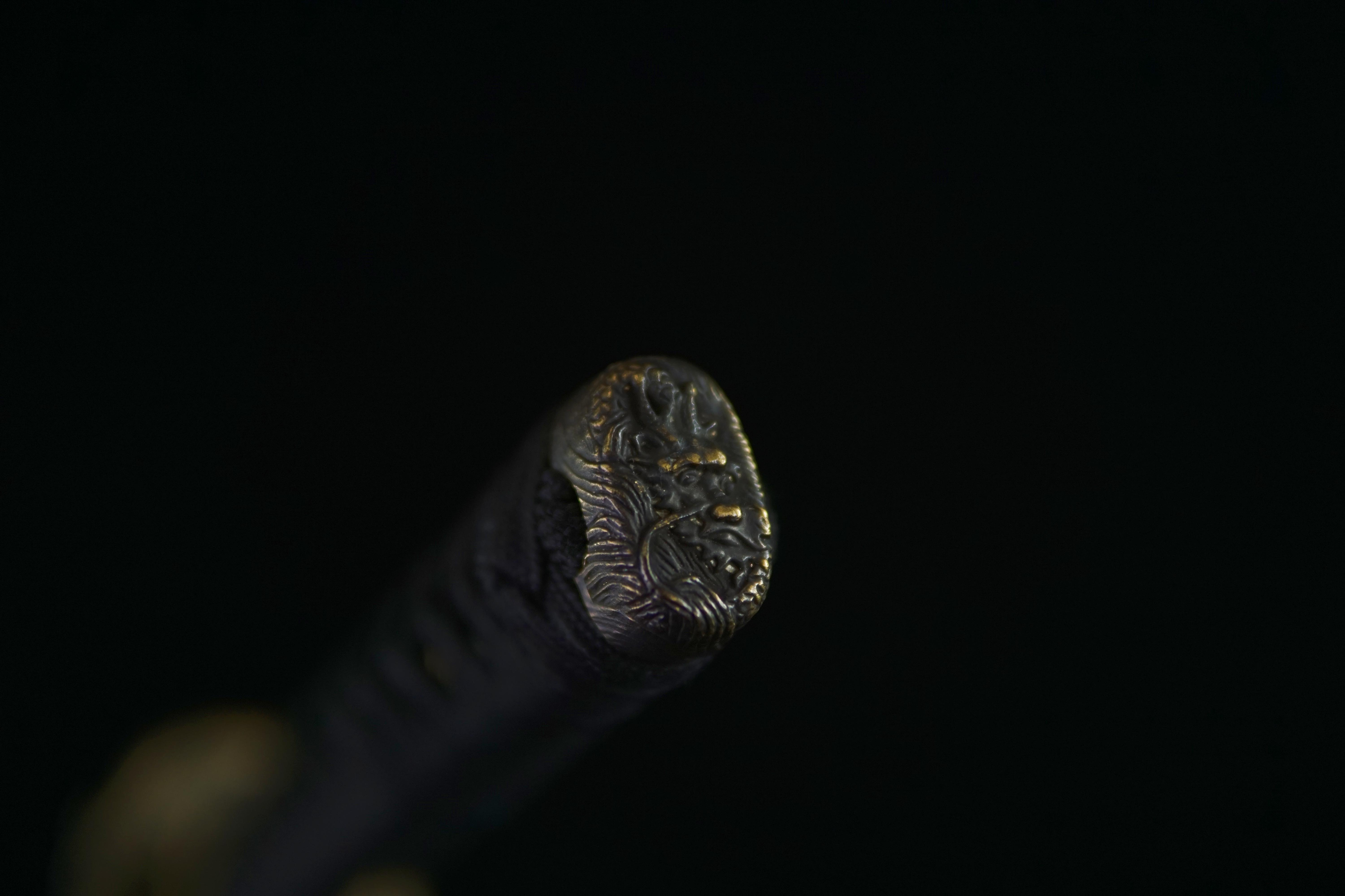 TK07 White Crane's Wing - Handcrafted Damascus Steel Samurai Sword with Copper Fittings Katana - Spartan Blades Club - 陳氏劍莊1892