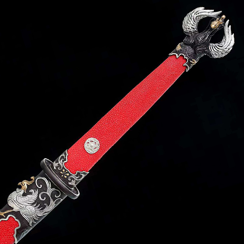 Ancient Phoenix-Dvil Ray skin version | Battle-Ready Premium Sword | Thousands layers steel | Clay tempered | Handcrafted - Spartan Blades Club - 陳氏劍莊1892