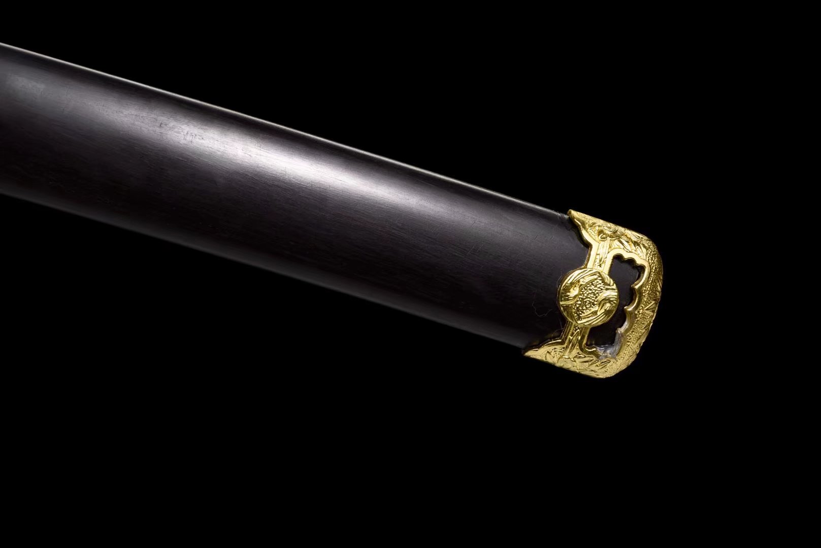 Tachi | Damascus Hand sharpened | Ebony Sheath | Ebony Handle | Copper Accessories | Real hamon | High performance | Battle-ready | Full-tang - Spartan Blades Club - 陳氏劍莊1892