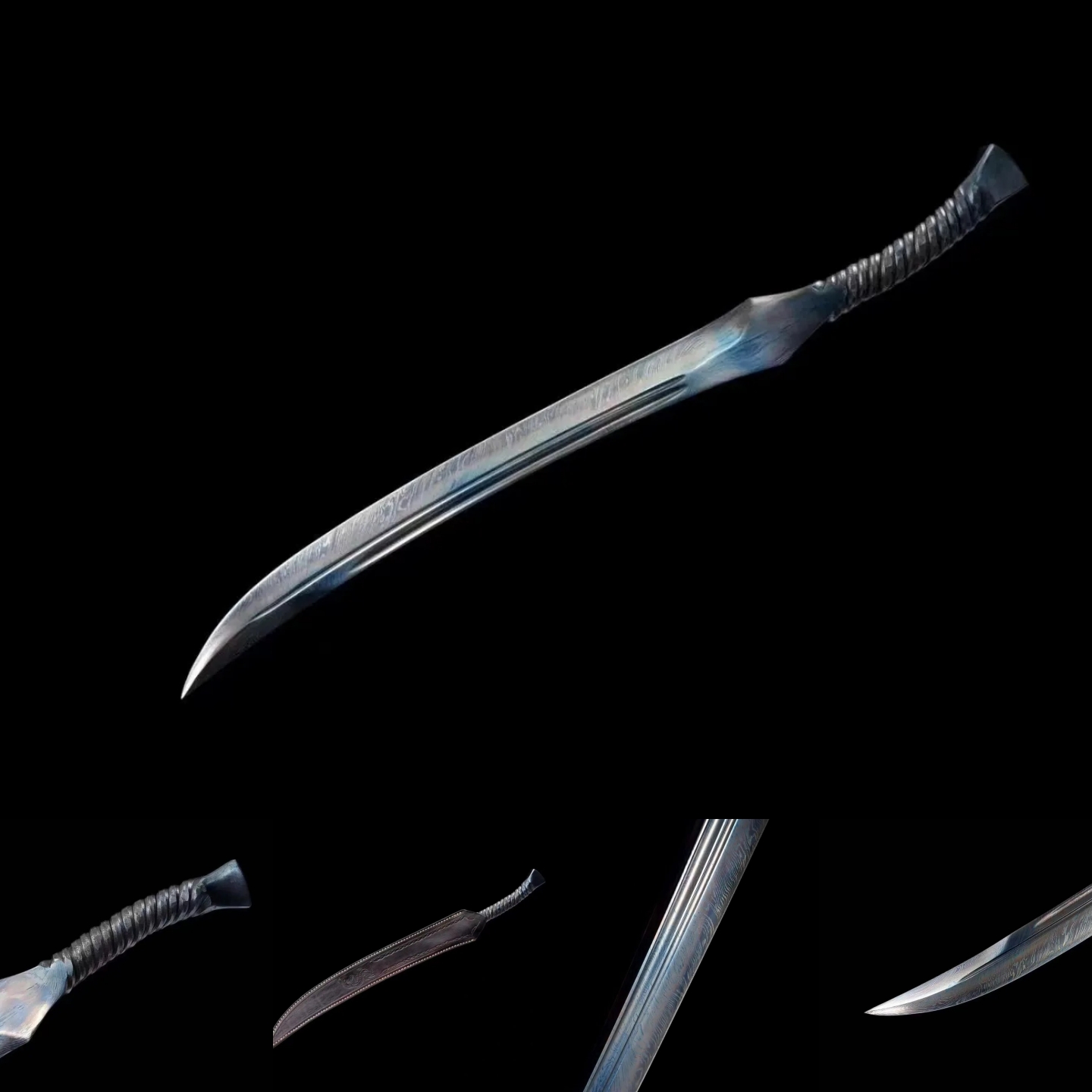 Viking Style Blade | Damascus Steel | One-Piece | Handcrafted - Spartan Blades Club - 陳氏劍莊1892