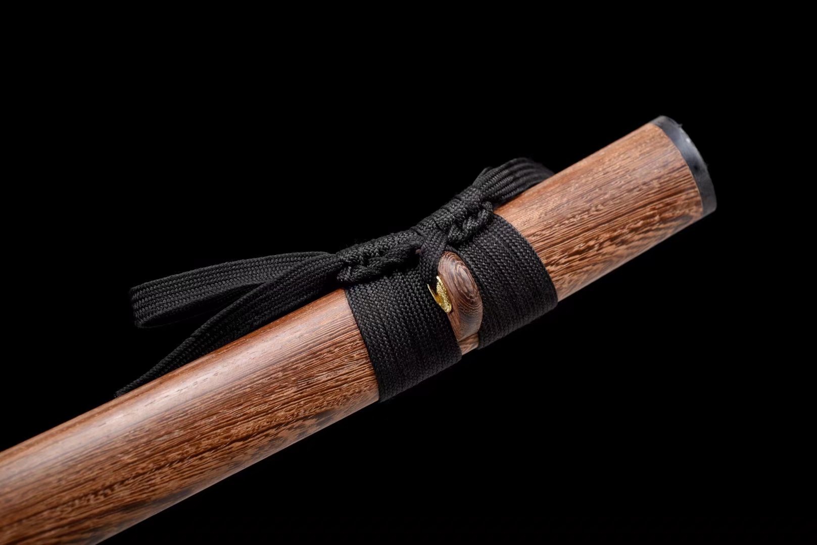 Katana | Damascus Tempered | Copper Accessories Gilded Glided silver | Ray-skin Handle | Wooden Lacquer sheath | Real hamon | High performance | Battle-ready | Full-tang - Spartan Blades Club - 陳氏劍莊1892