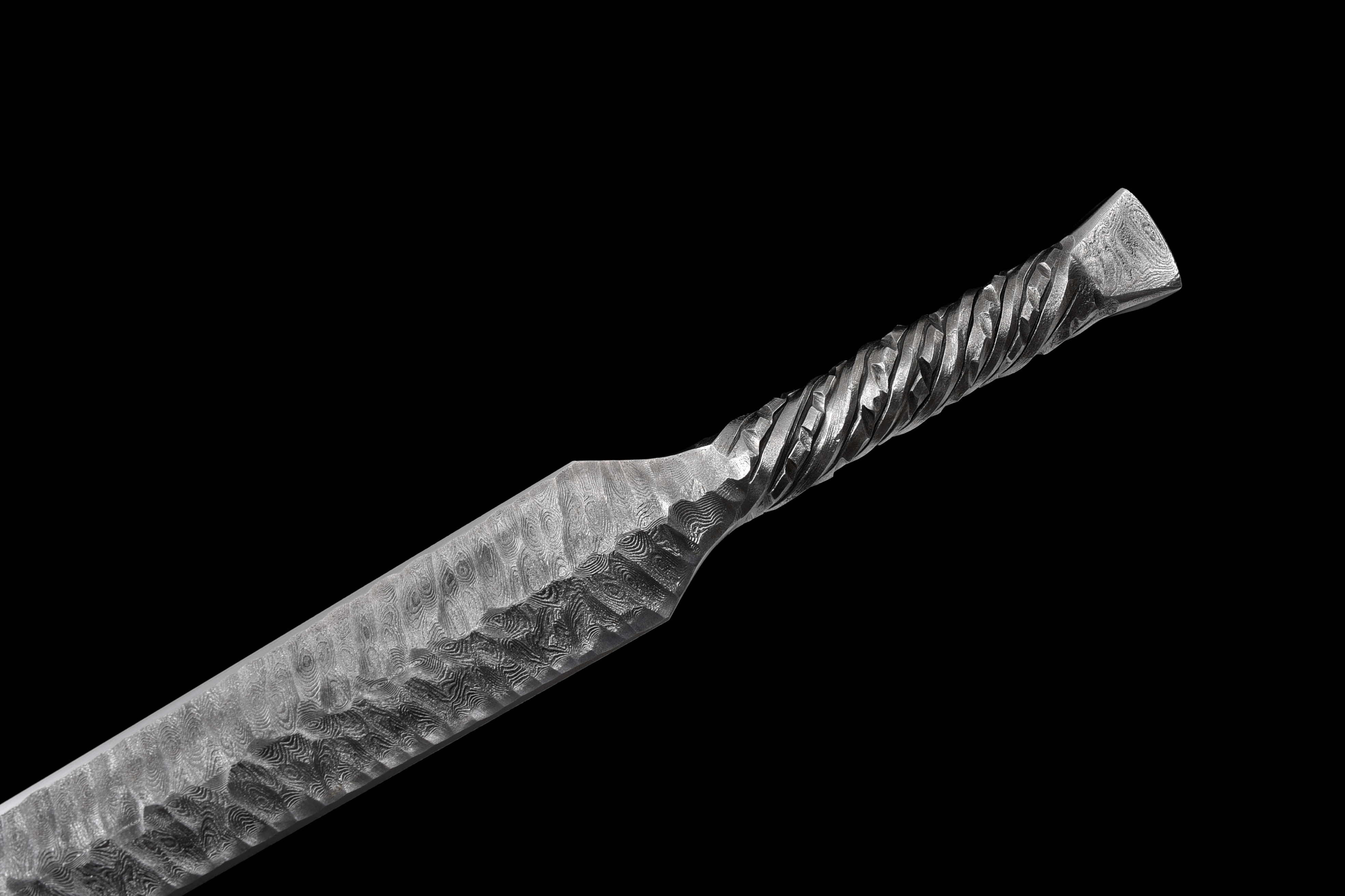 TITAN ROAR3 One-Piece Sword | Damascus Steel | Handcrafted - Spartan Blades Club - 陳氏劍莊1892