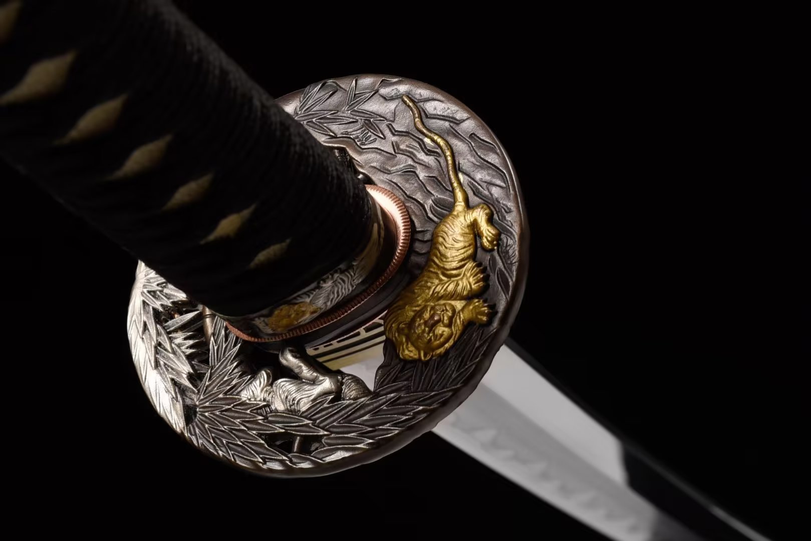 Katana | Wootz Steel Clay Tempered | Copper Gilded Glided silver Accessories | Ray-skin Sheath | Ray-skin Handle | Real hamon | Hand forged sharpened | Battle-ready | Full-tang Razor sharp | - Spartan Blades Club - 陳氏劍莊1892