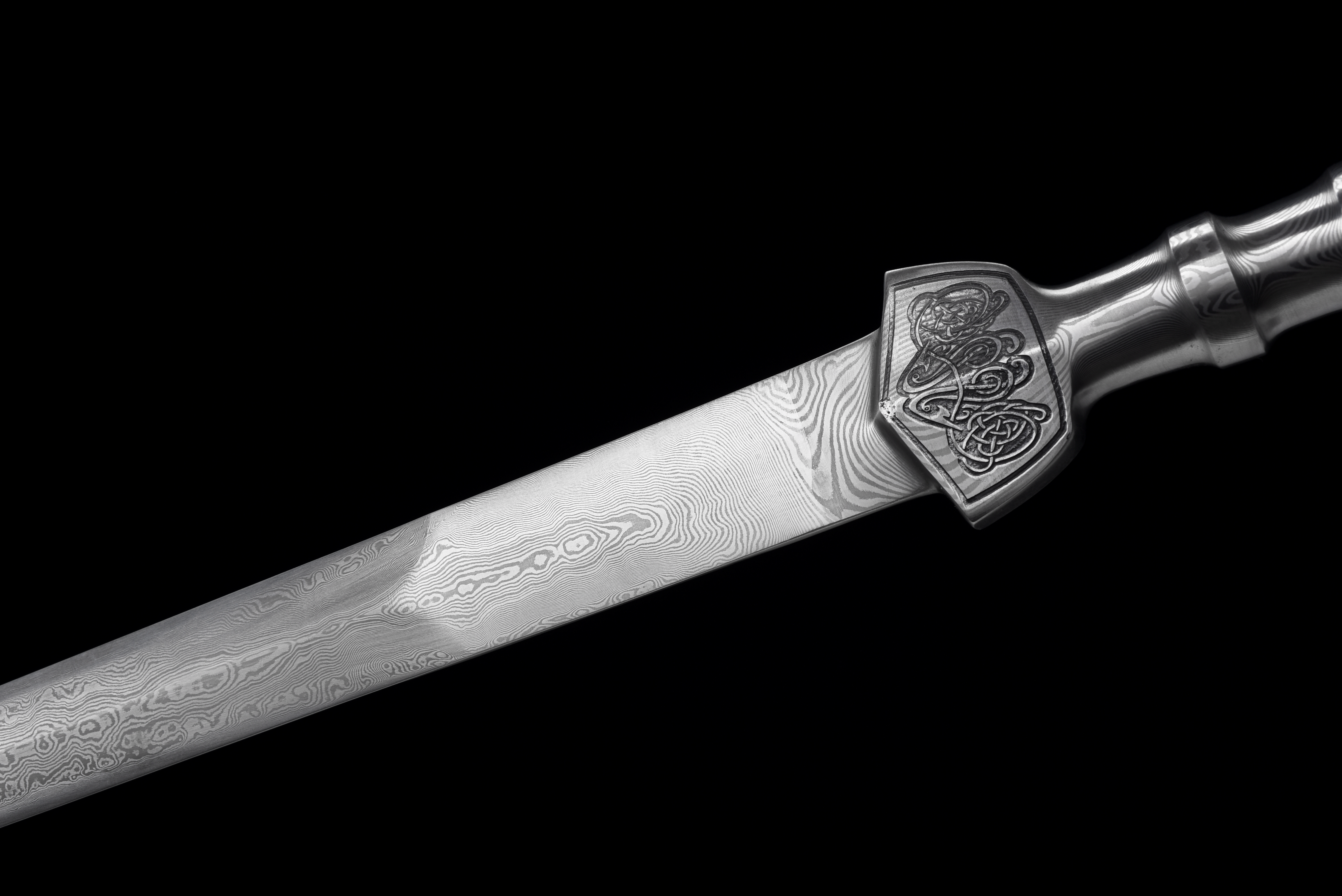 KNIGHT SOUL | Premium Damascus One-piece Sword | Ancient Forge Technique | Handcrafted - Spartan Blades Club - 陳氏劍莊1892