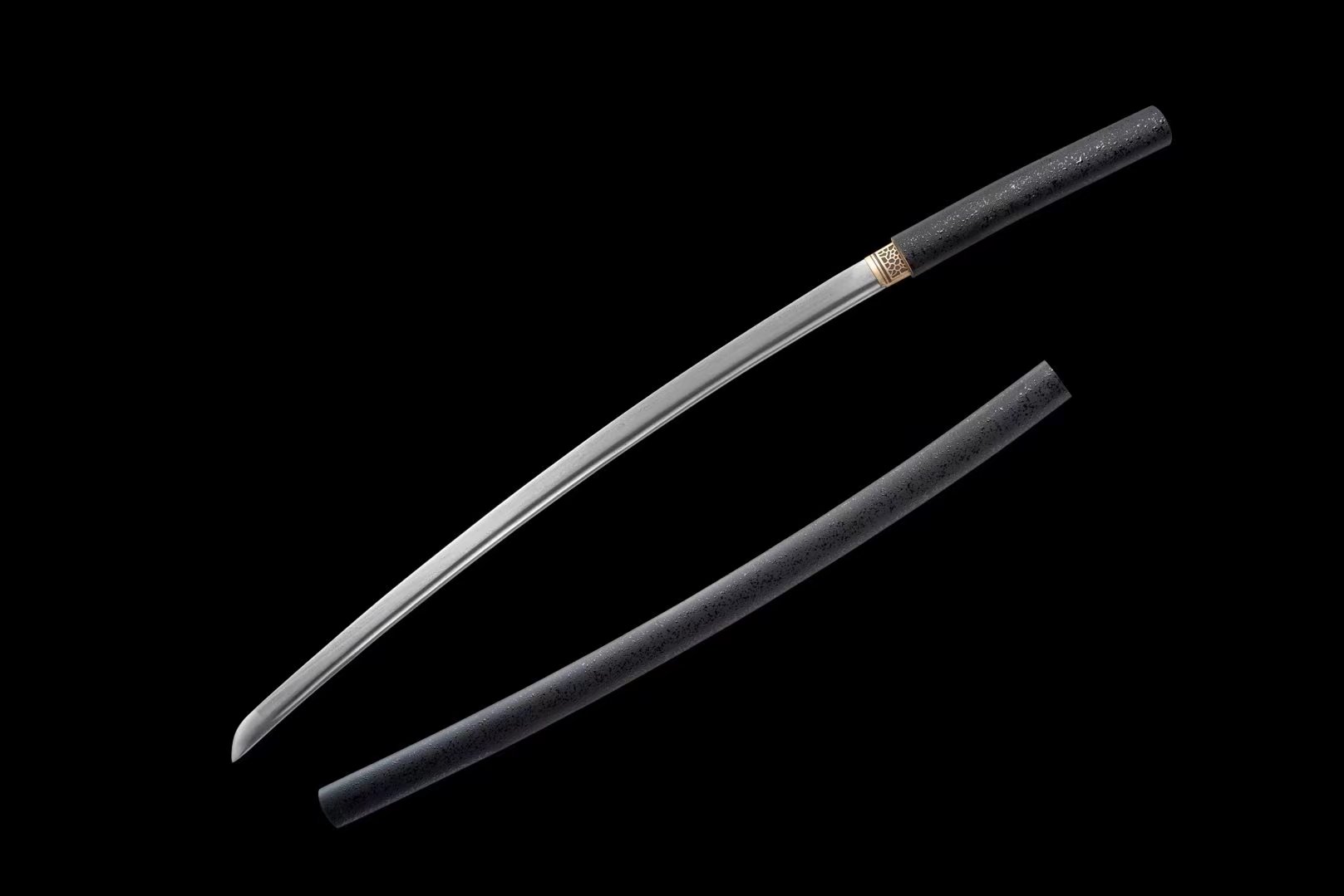 Shirasaya| Damascus | Copper Accessories | Wooden Sheath | Hand forged sharpened | High performance | Razor sharp | Battle-ready | Full-tang - Spartan Blades Club - 陳氏劍莊1892